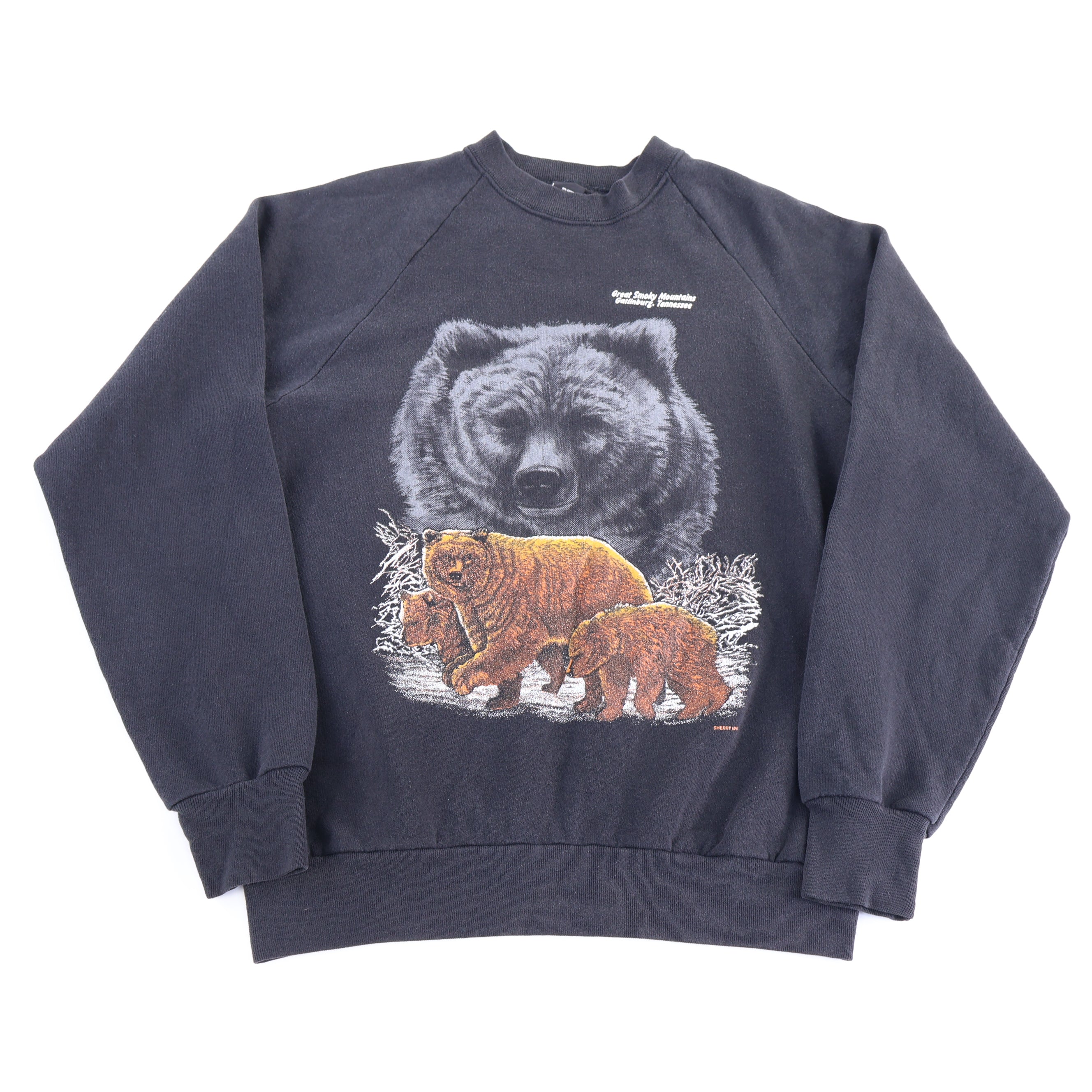 90's Great Smoky Mountains Bear Graphic Sweatshirt