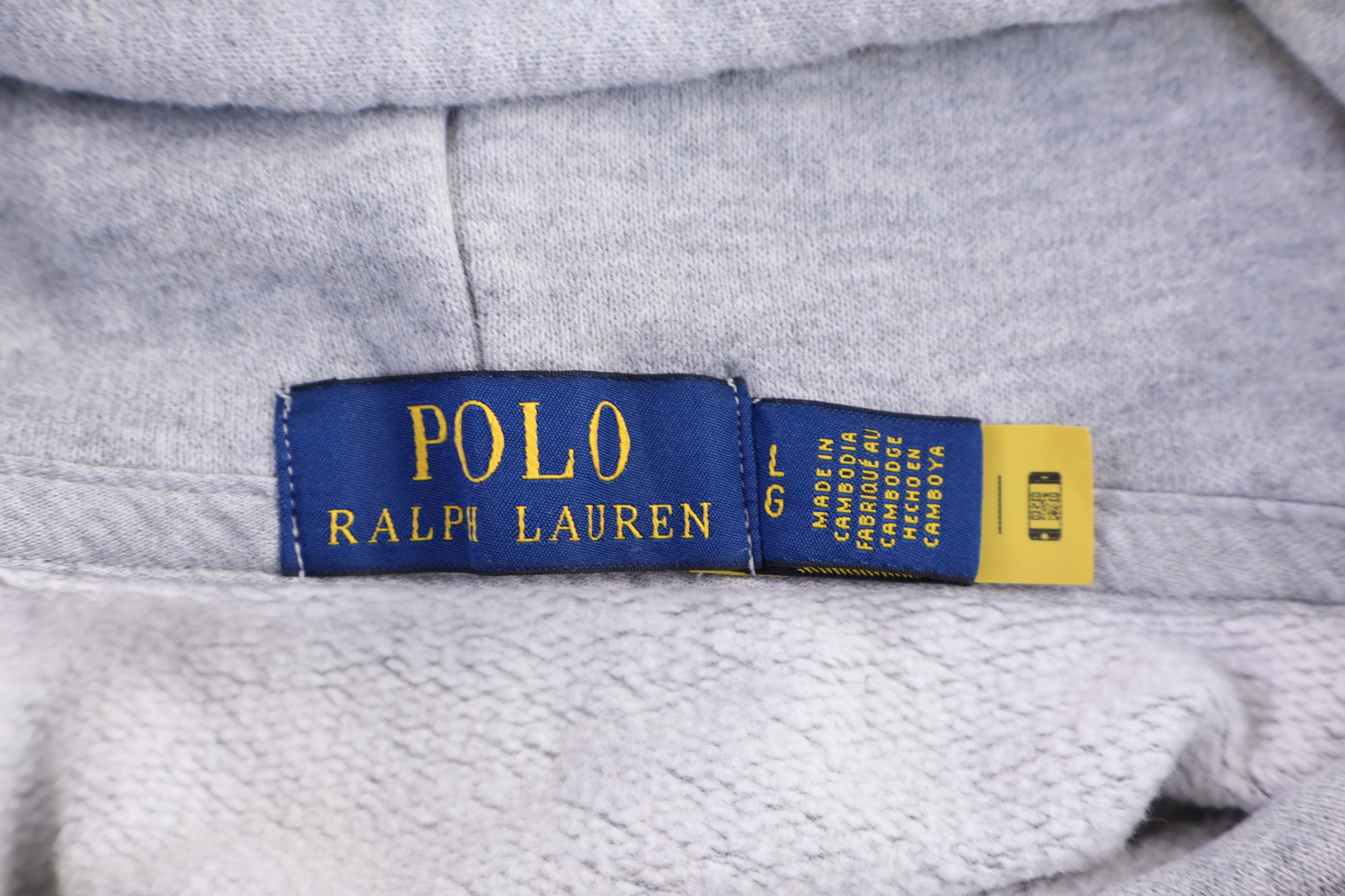 Polo Ralph Lauren Embroidered Logo Grey Pullover Hoodie