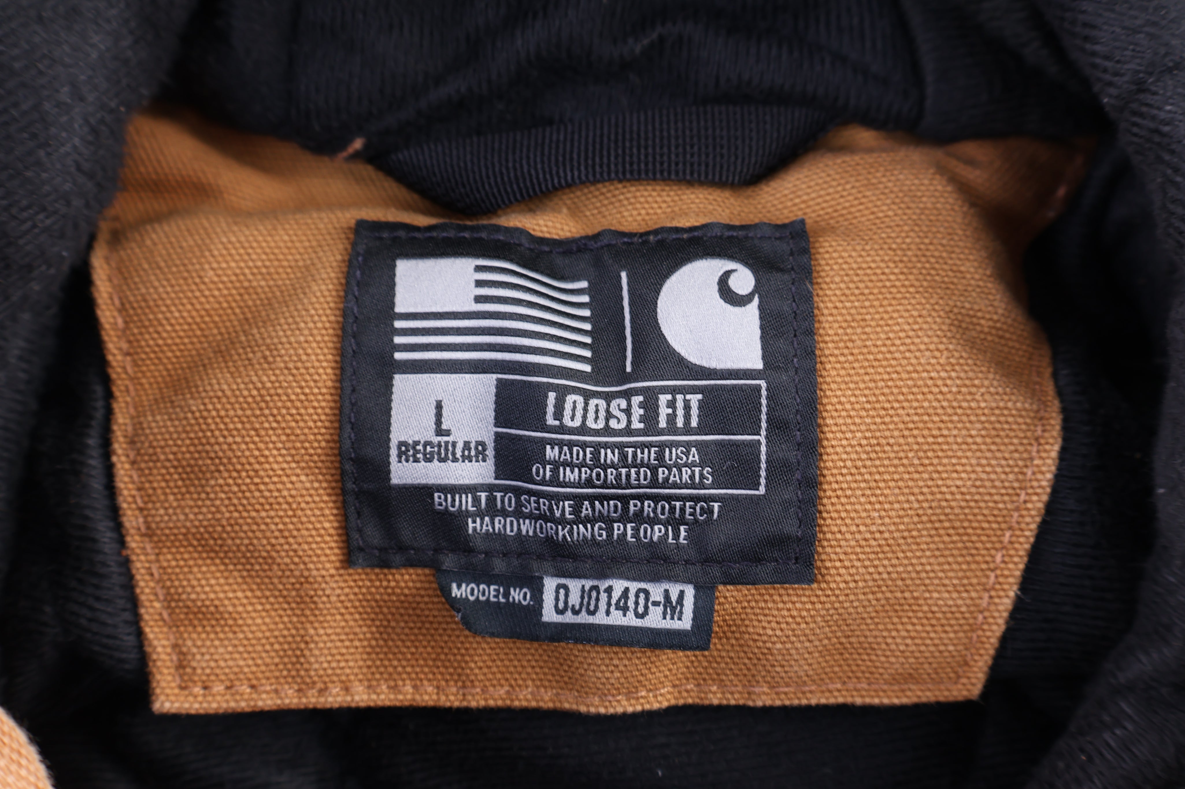 Carhartt Logo patch Tan Full Zip Jacket