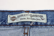 Harley Davidson Motorcycles Light Wash Denim Jeans