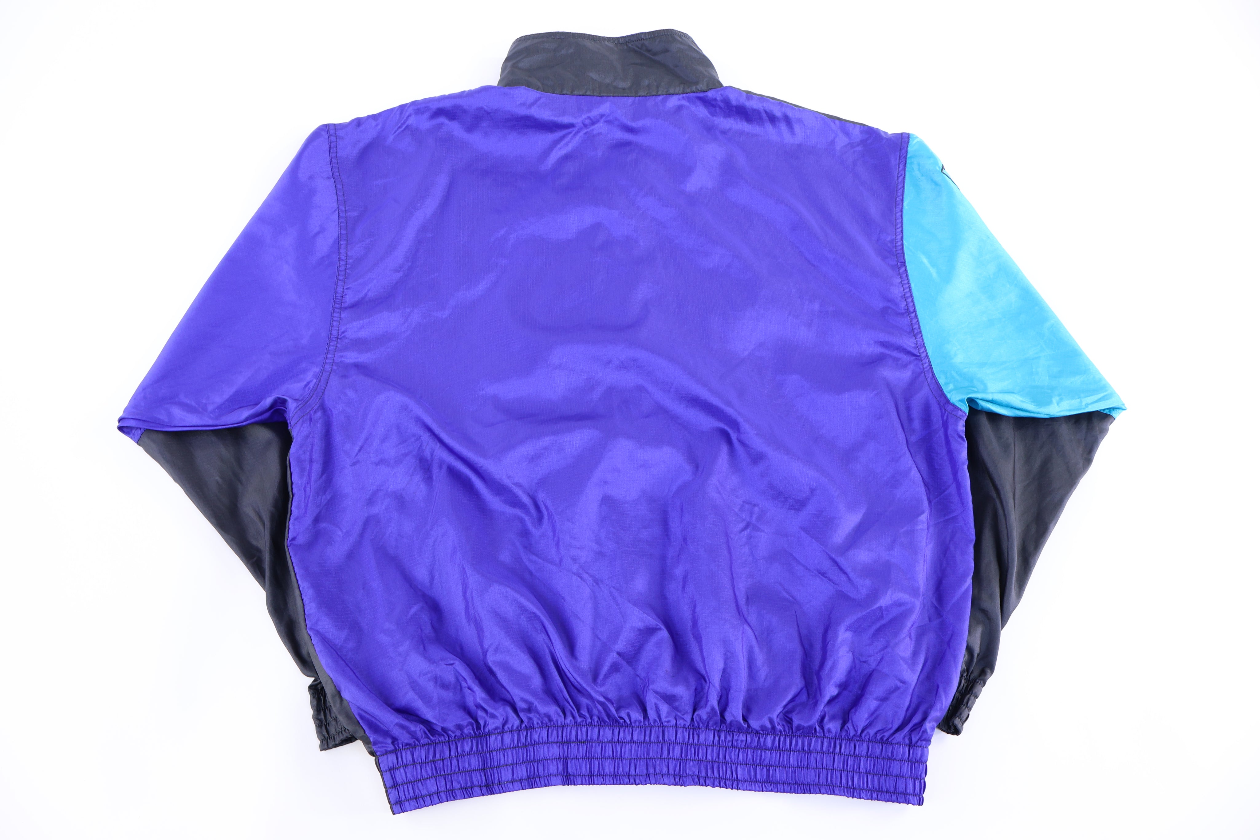 90's Nike Embroidered Logo Multicolor Full Zip Windbreaker
