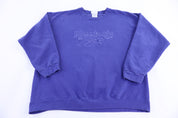 Vintage Reebok Embroidered Logo Blue Sweatshirt
