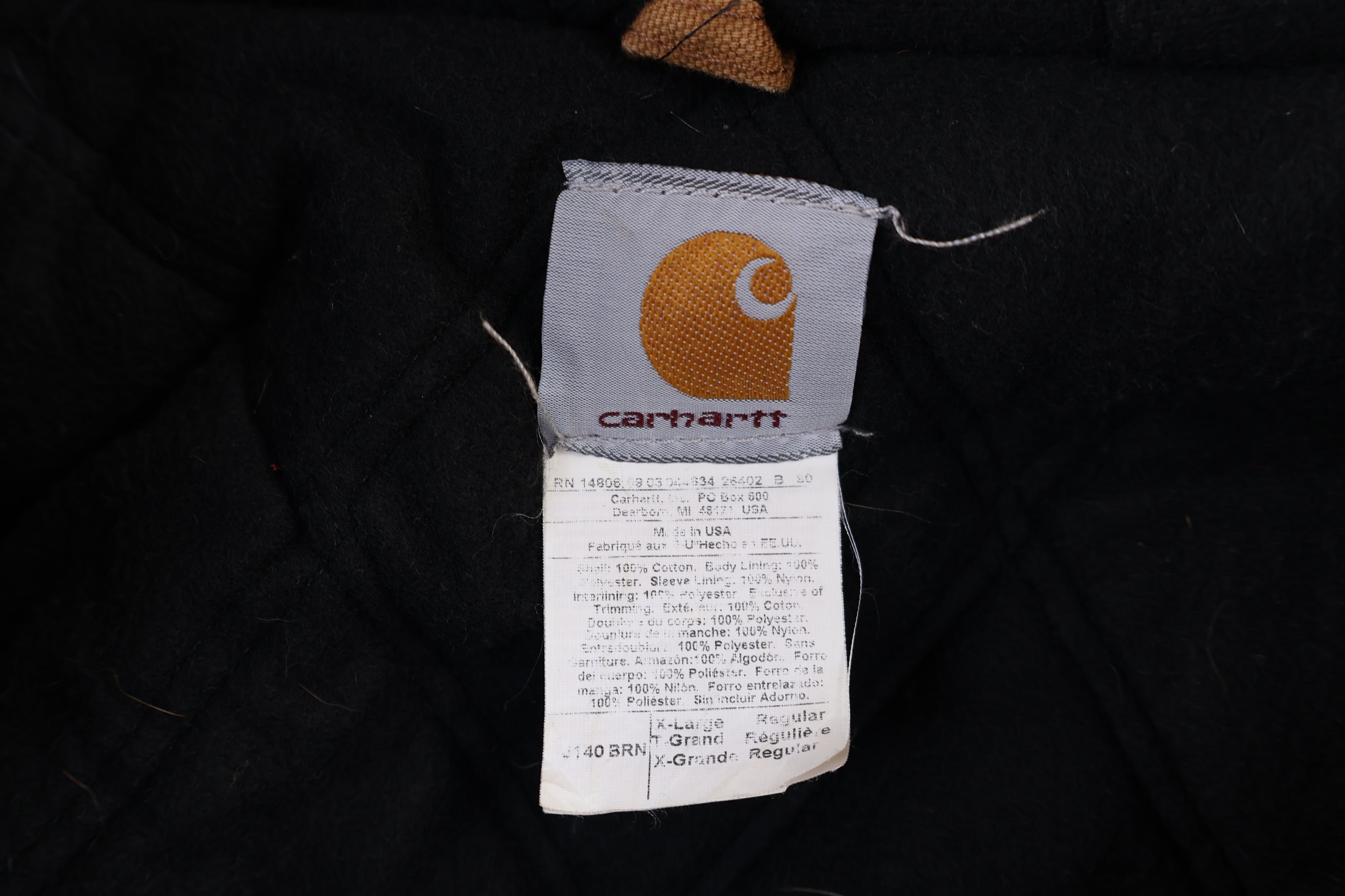 Carhartt Logo Patch Tan Full Zip Jacket