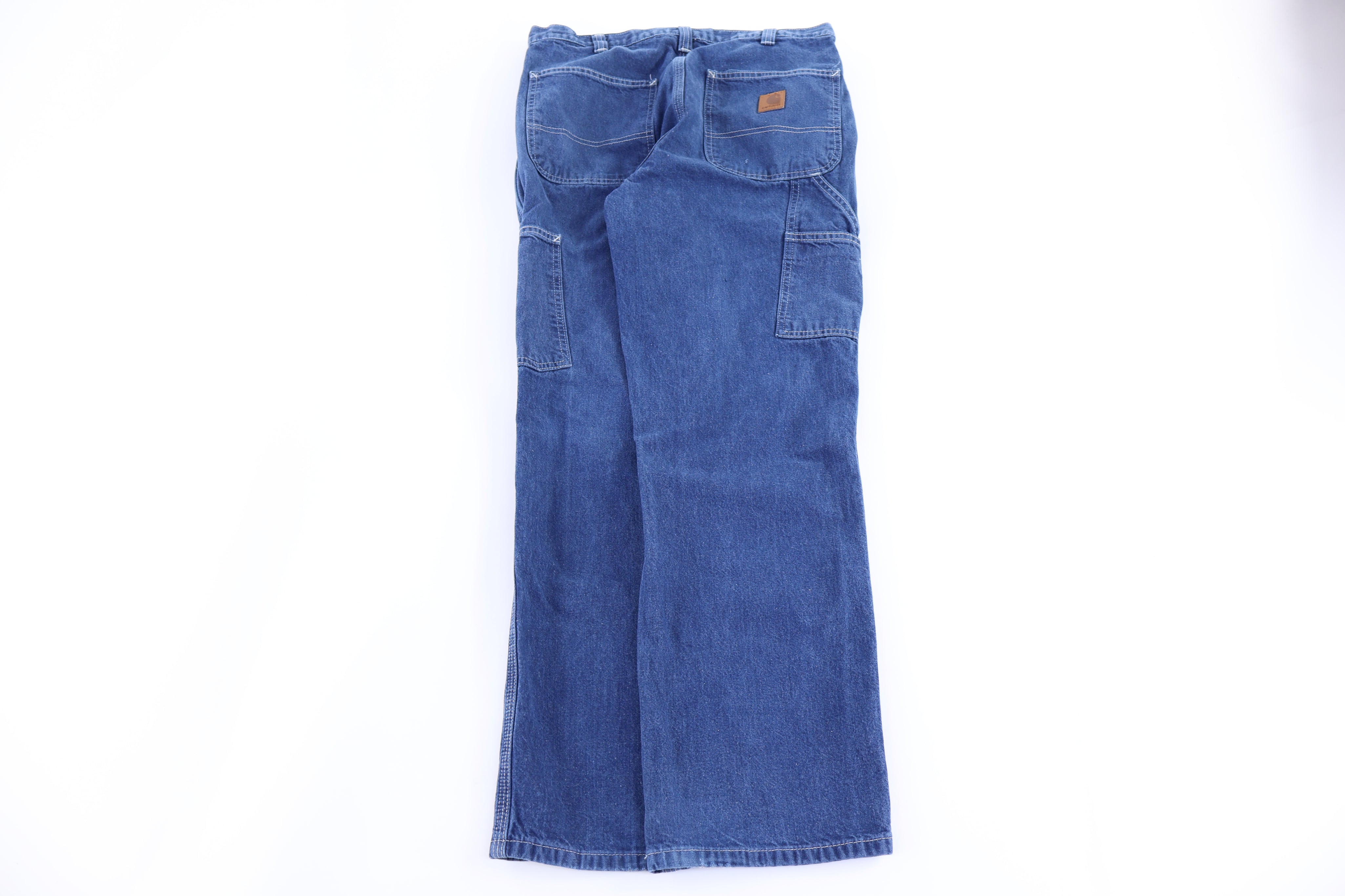 Carhartt Logo Patch Dark Wash Denim Jeans