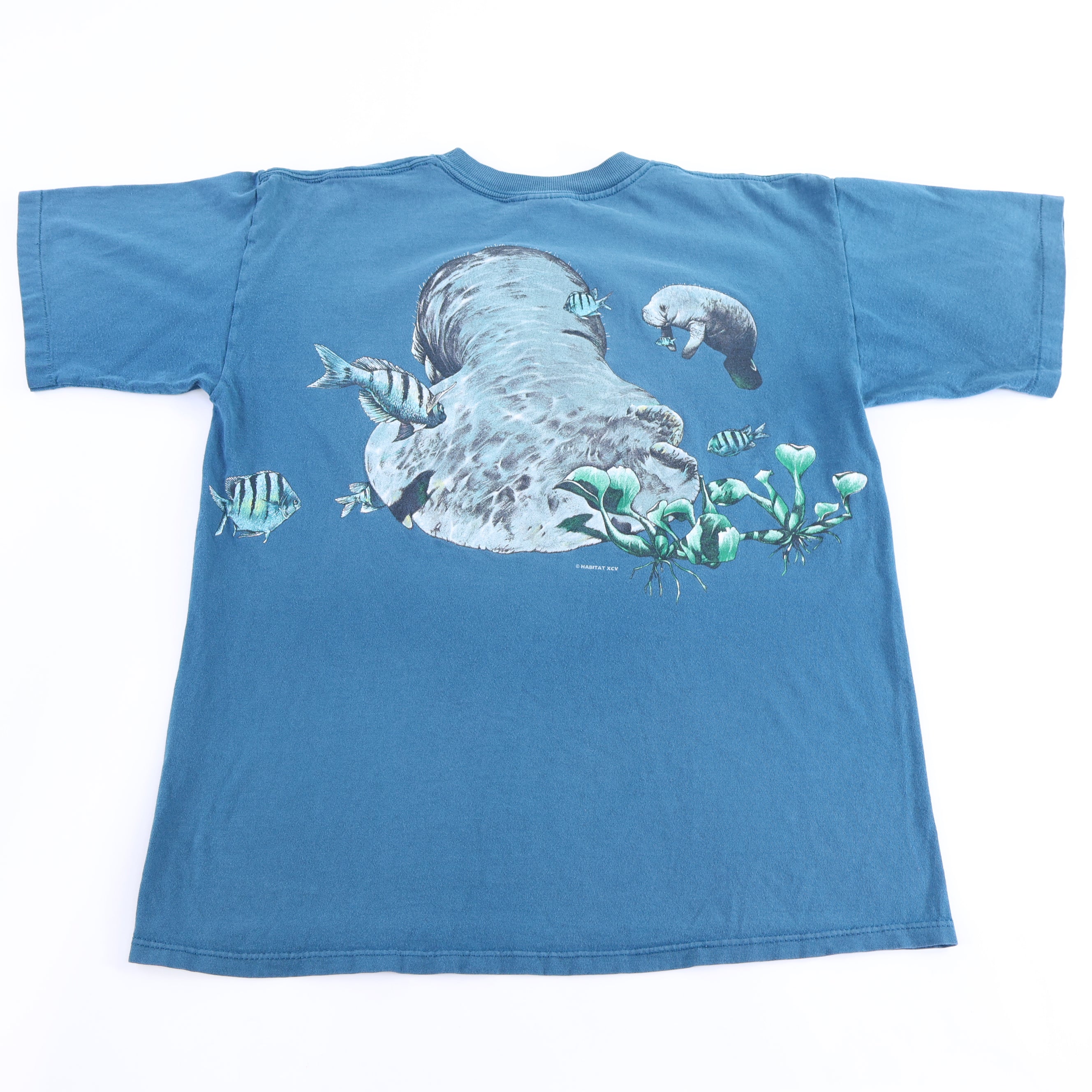 90's Manatee Nature Graphic T-shirt