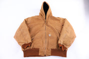Carhartt Logo Patch Tan Full Zip Jacket