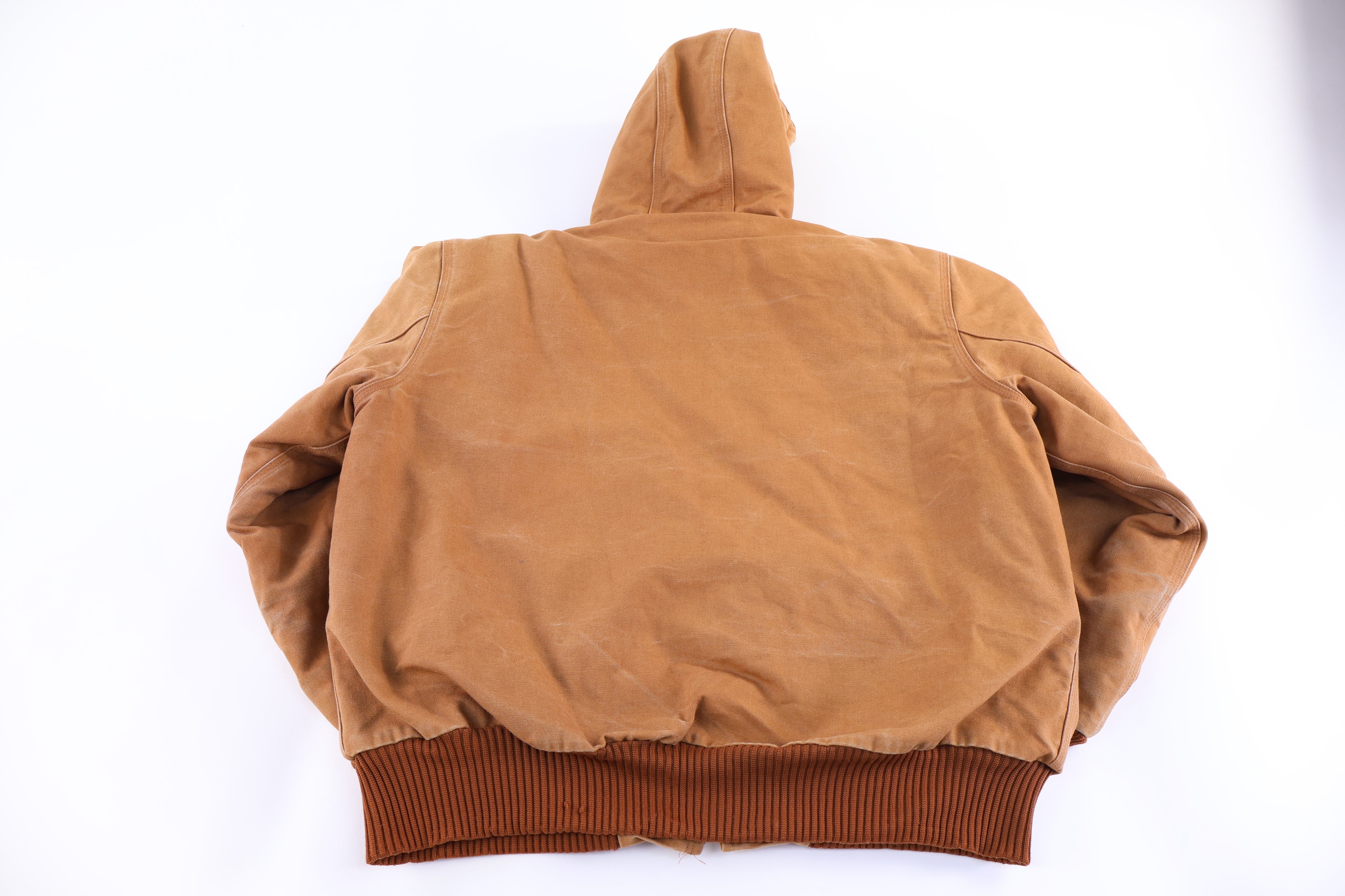 Carhartt Logo Patch Tan Full Zip Jacket