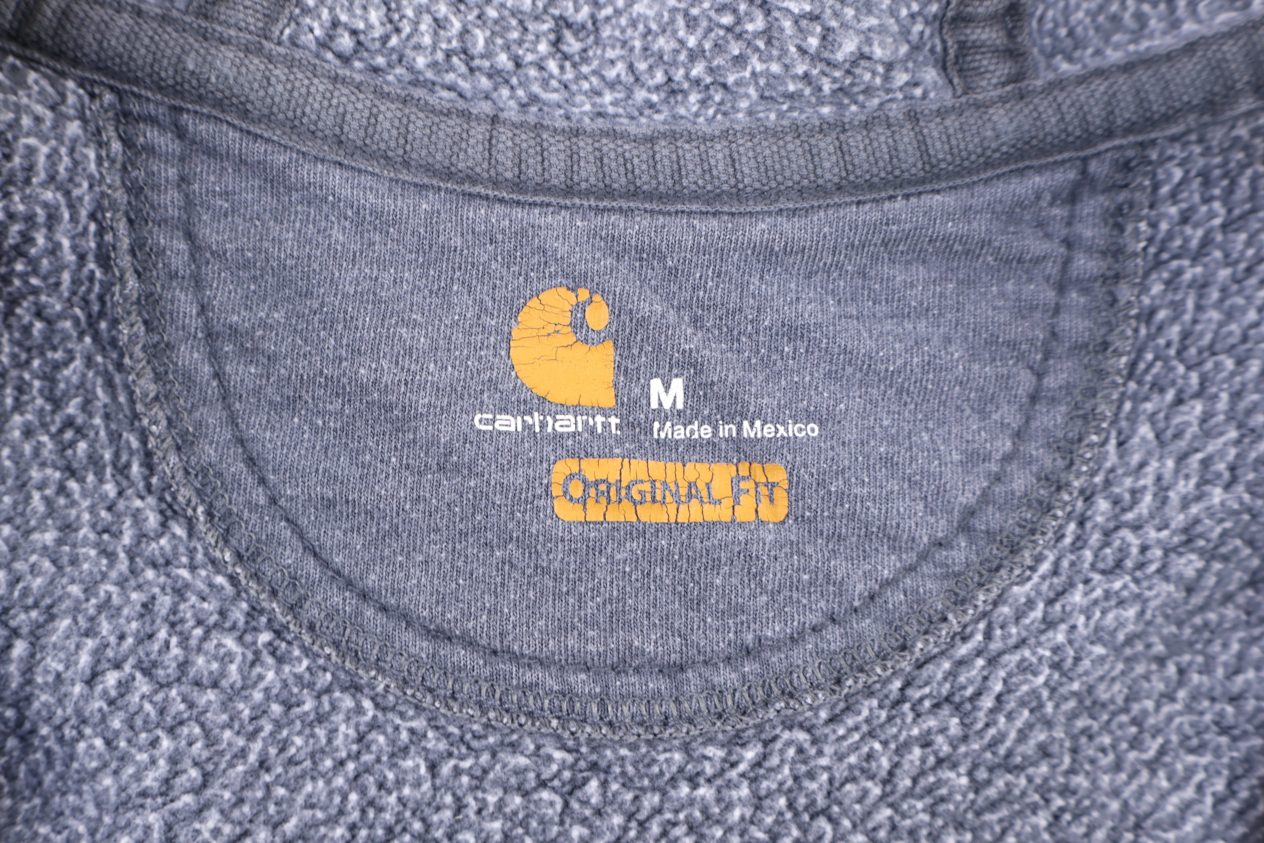 Carhartt Logo Patch Grey Full Zip Jacket