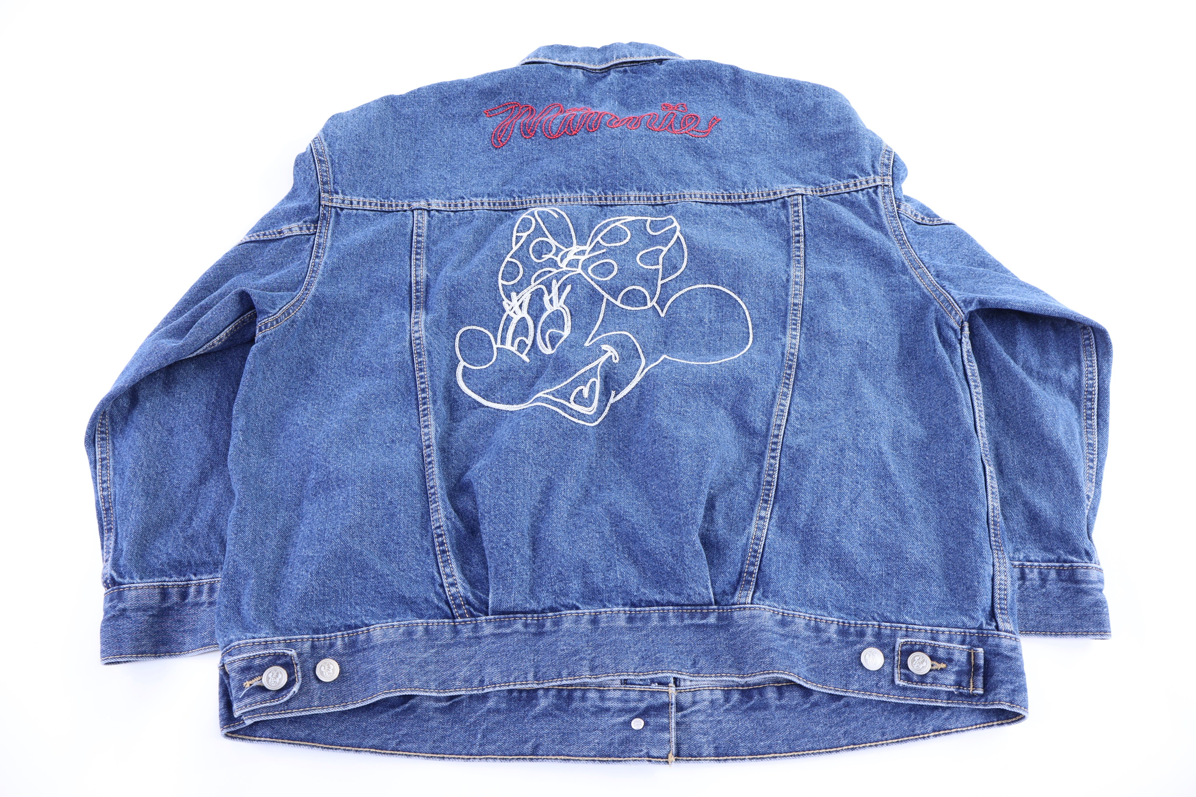 Vintage Minnie Mouse Embroidered Denim Jacket