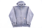 Carhartt Logo Patch Grey Full Zip Jacket