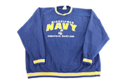 90's Midshipmen Navy Embroidered Sweatshirt