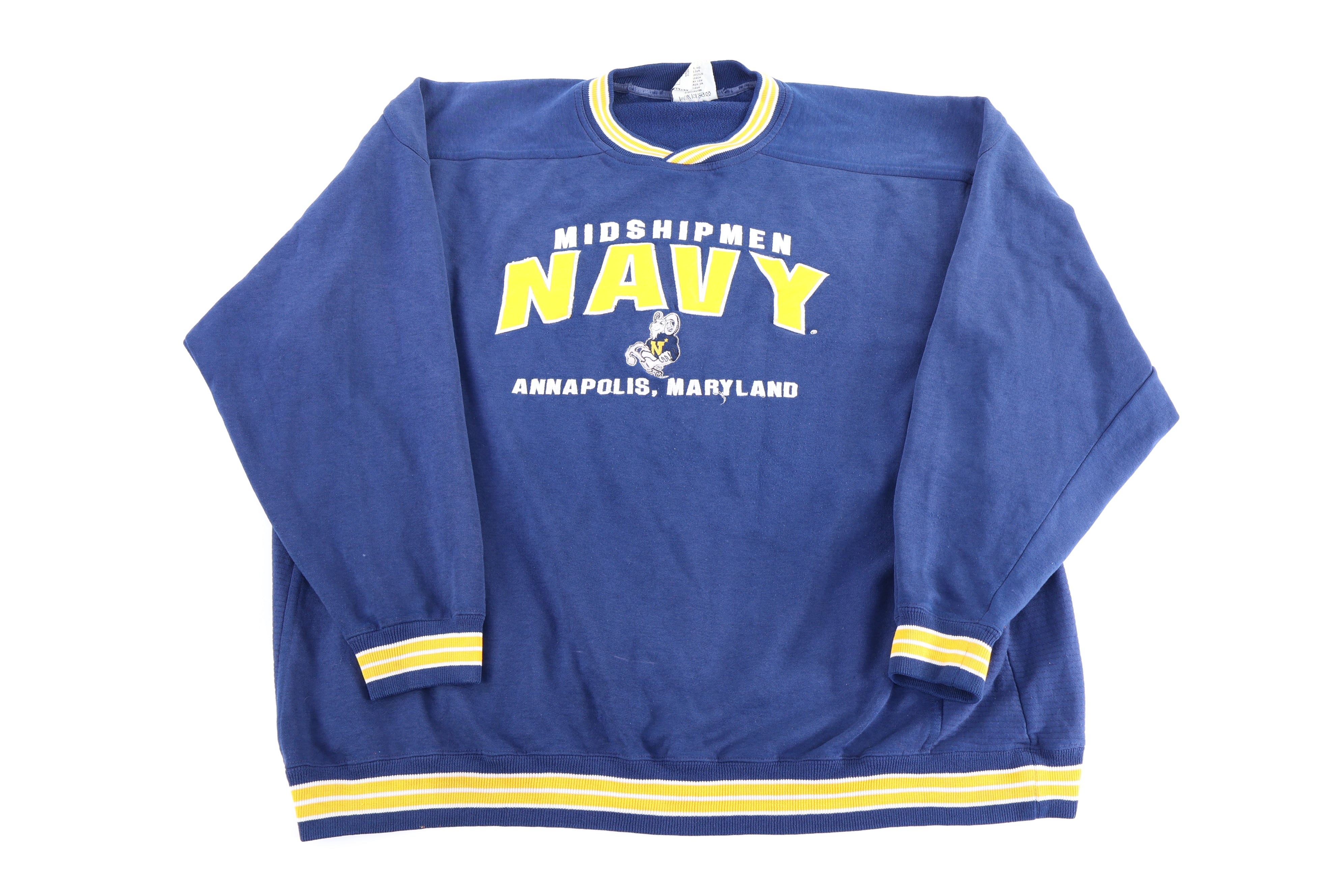 90's Midshipmen Navy Embroidered Sweatshirt