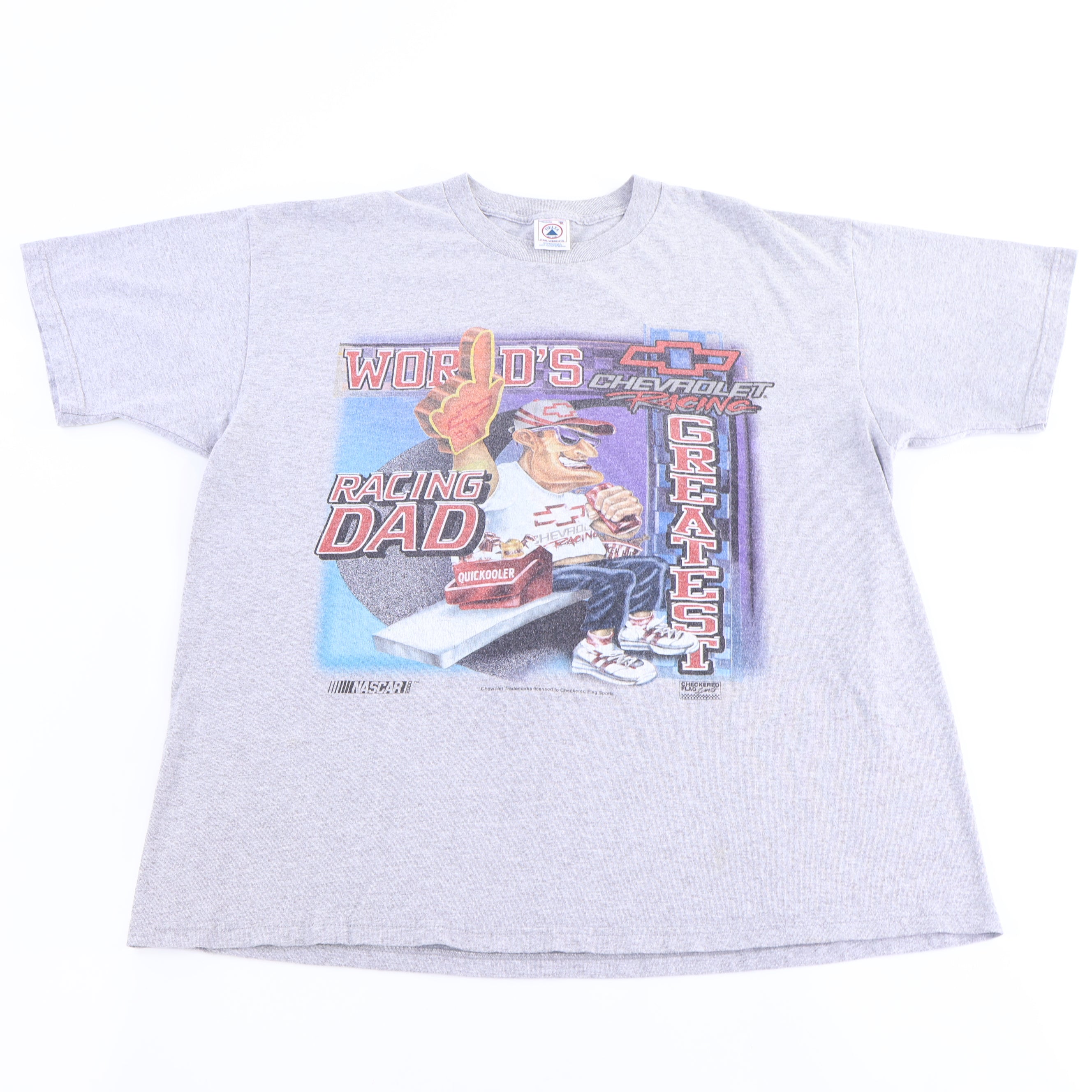 90's World's Racing Dad Chevrolet Racing T-shirt