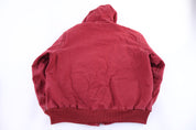 Carhartt Logo Patch Red Fleece Lined Full Zip Jacket