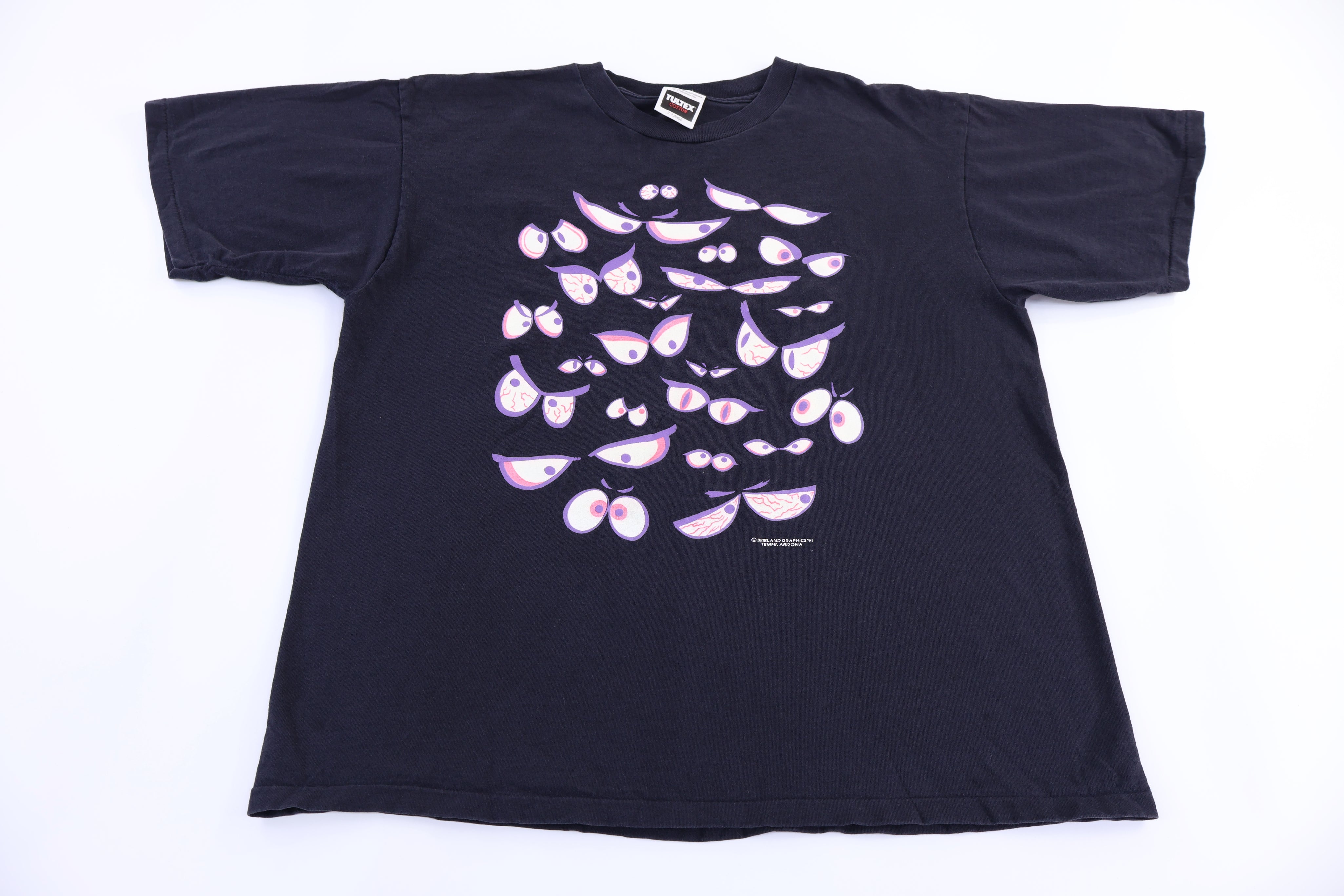 90's Glow In The Dark Eyes Graphic T-shirt