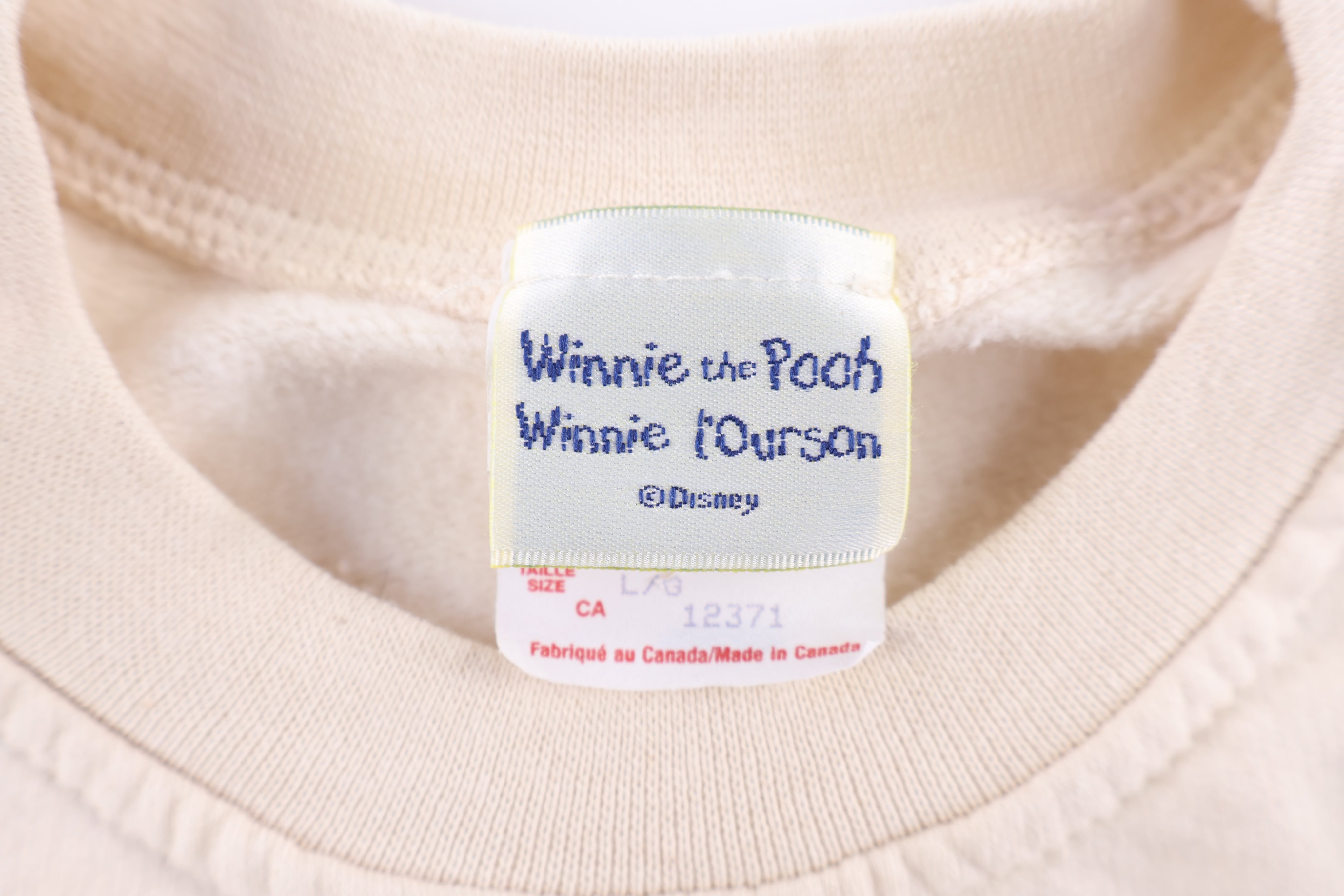 90's Winnie The Pooh Postage Stamp Graphic Sweatshirt