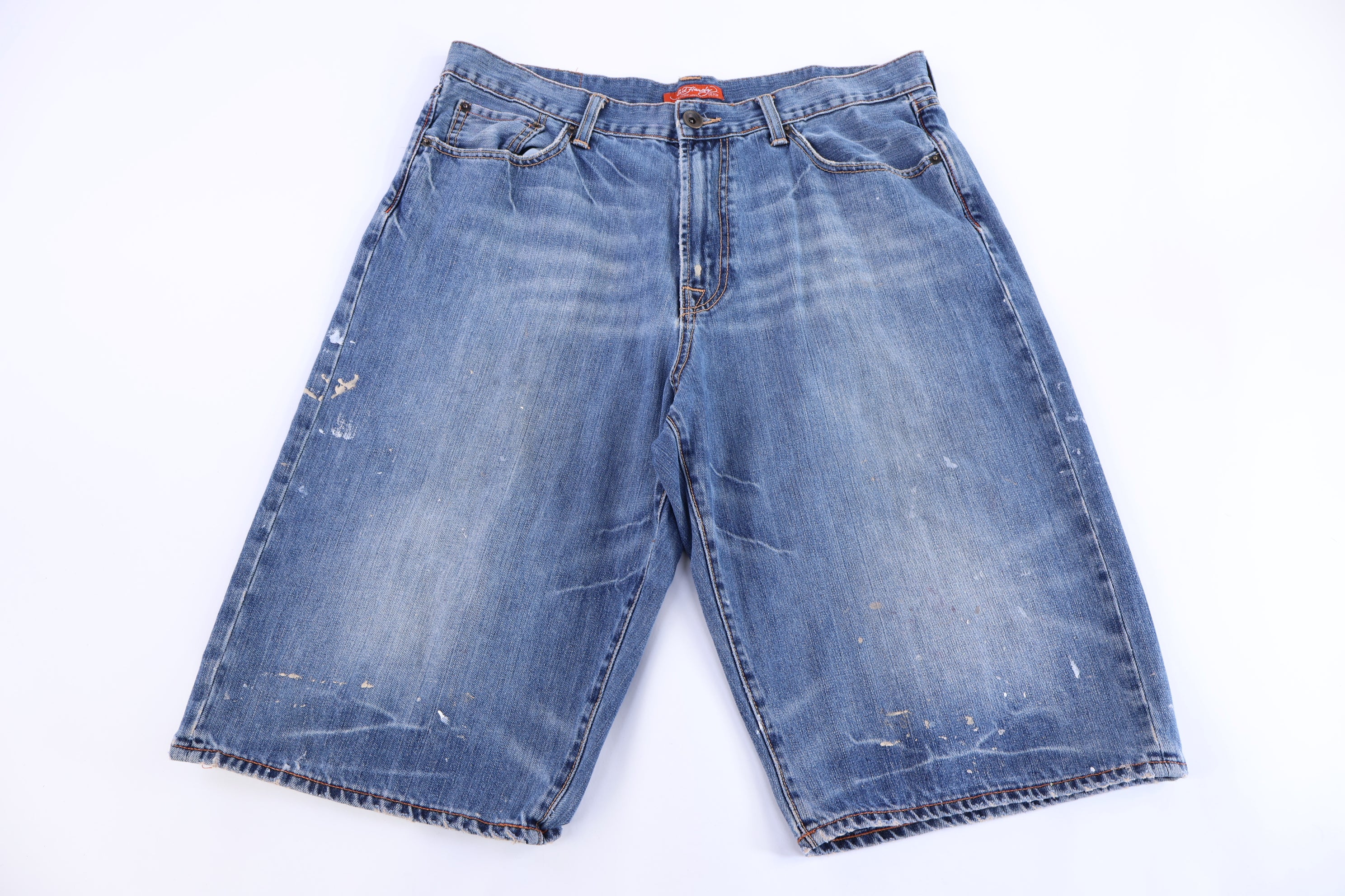 Ed Hardy Medium Wash Denim Shorts