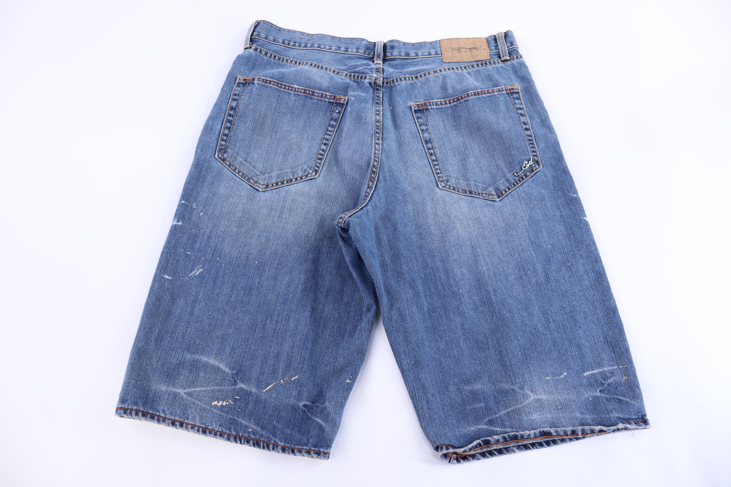 Ed Hardy Medium Wash Denim Shorts
