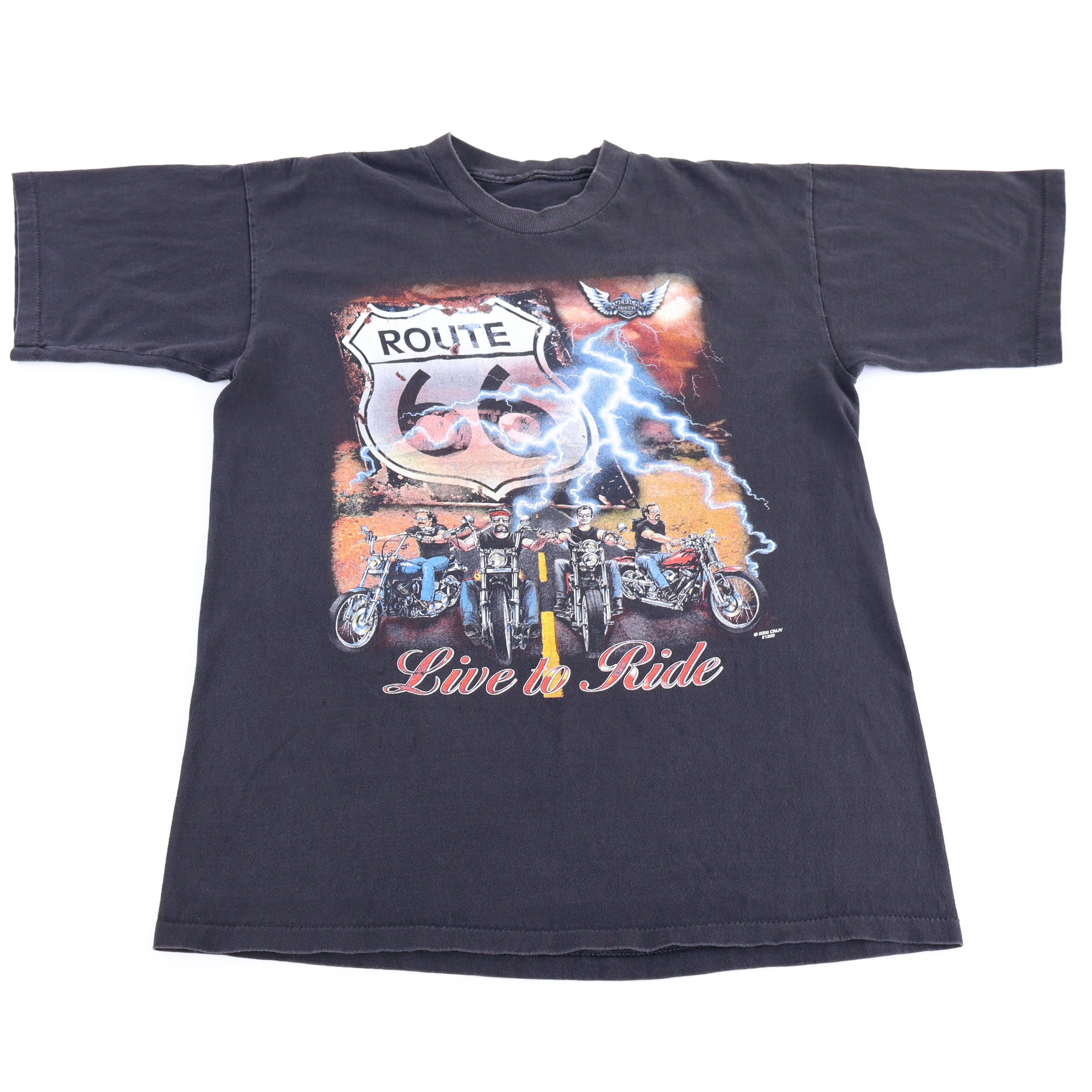 2000 Route 66 Live To Ride T-shirt