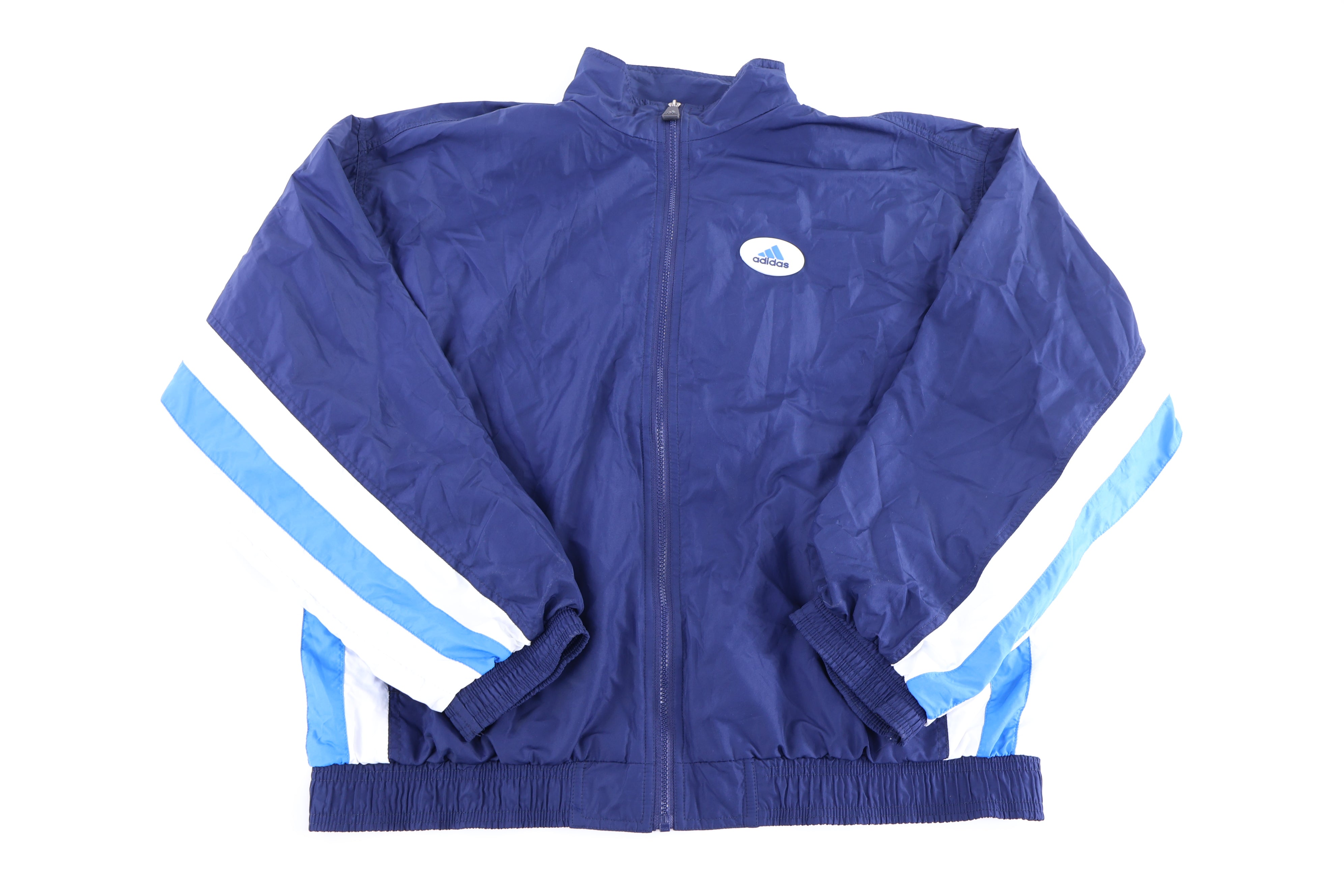 90's Adidas Embroidered Logo Full Zip Jacket