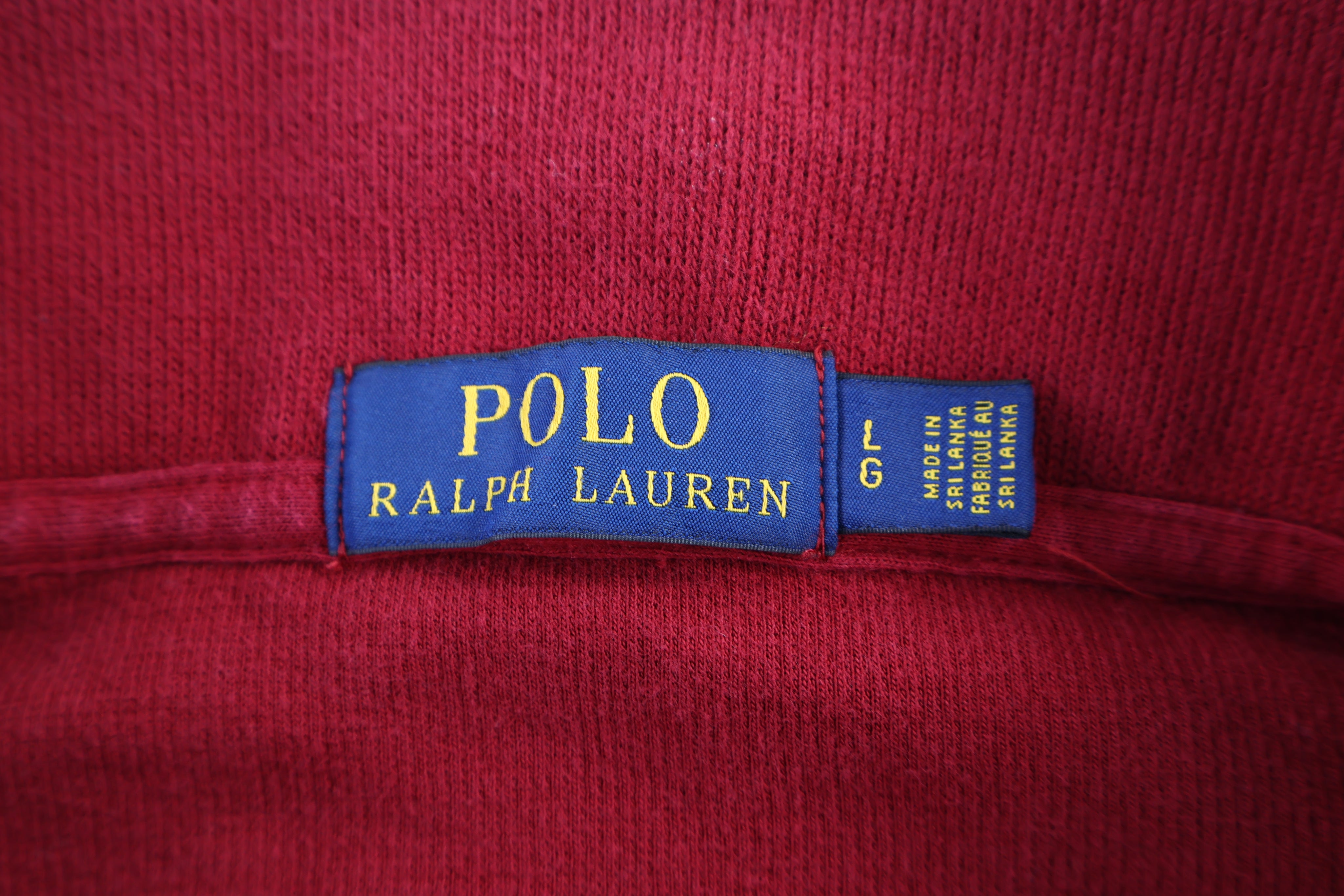 Polo Ralph Lauren Red Quarter Zip Sweater