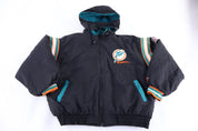 Vintage Pro Player Miami Dolphins Football Reversible Puffer Jacket