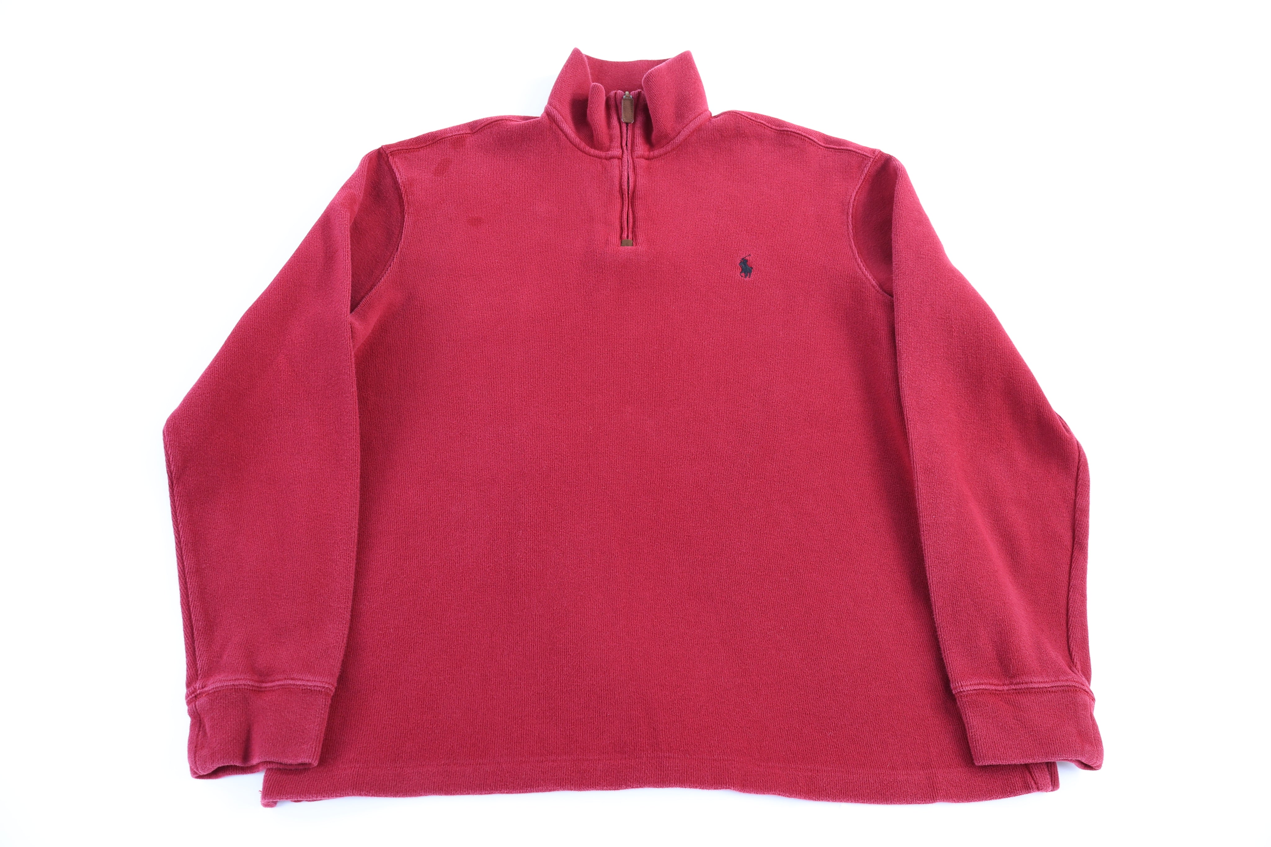 Polo Ralph Lauren Red Quarter Zip Sweater
