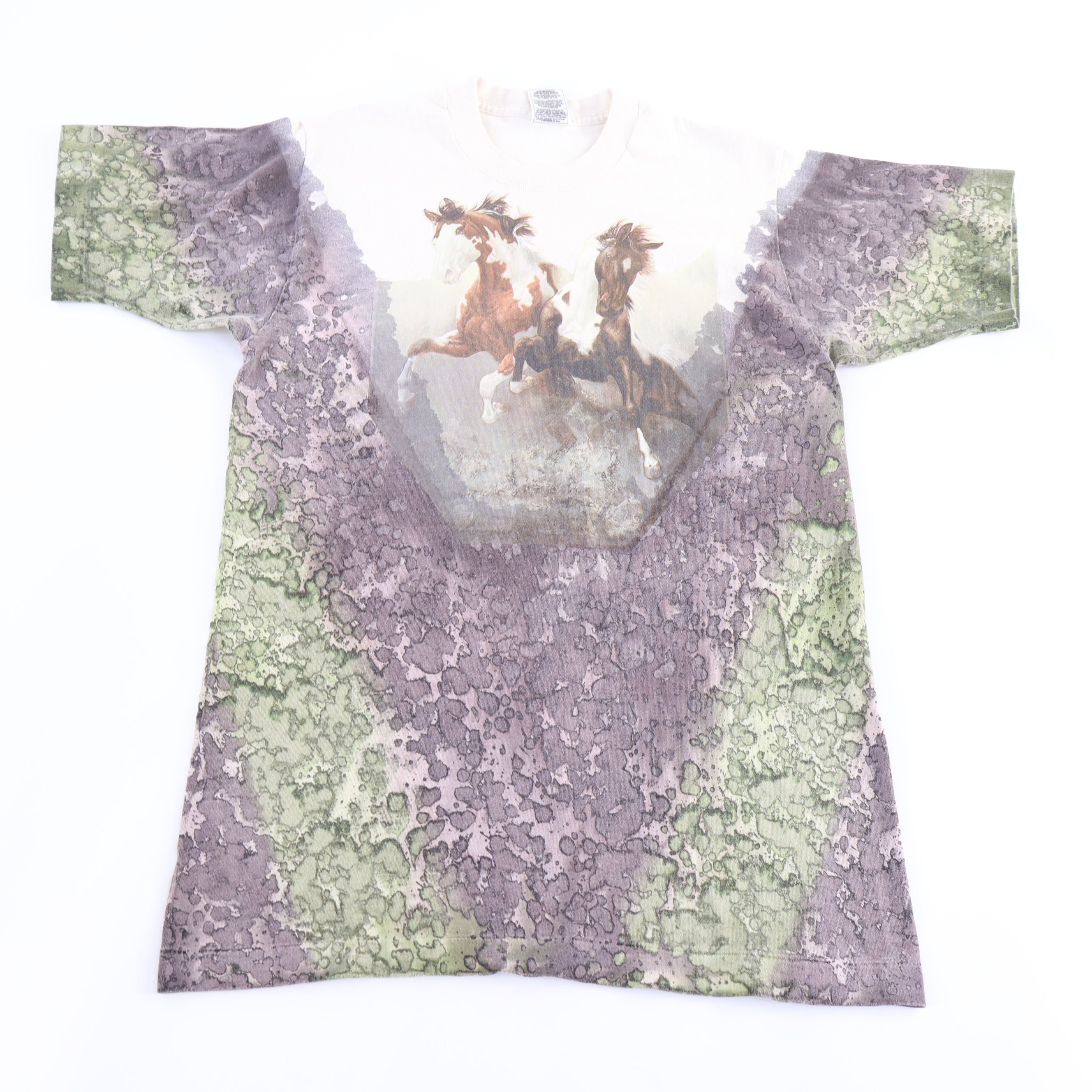 90's Horse Stampede Tie Dye T-shirt