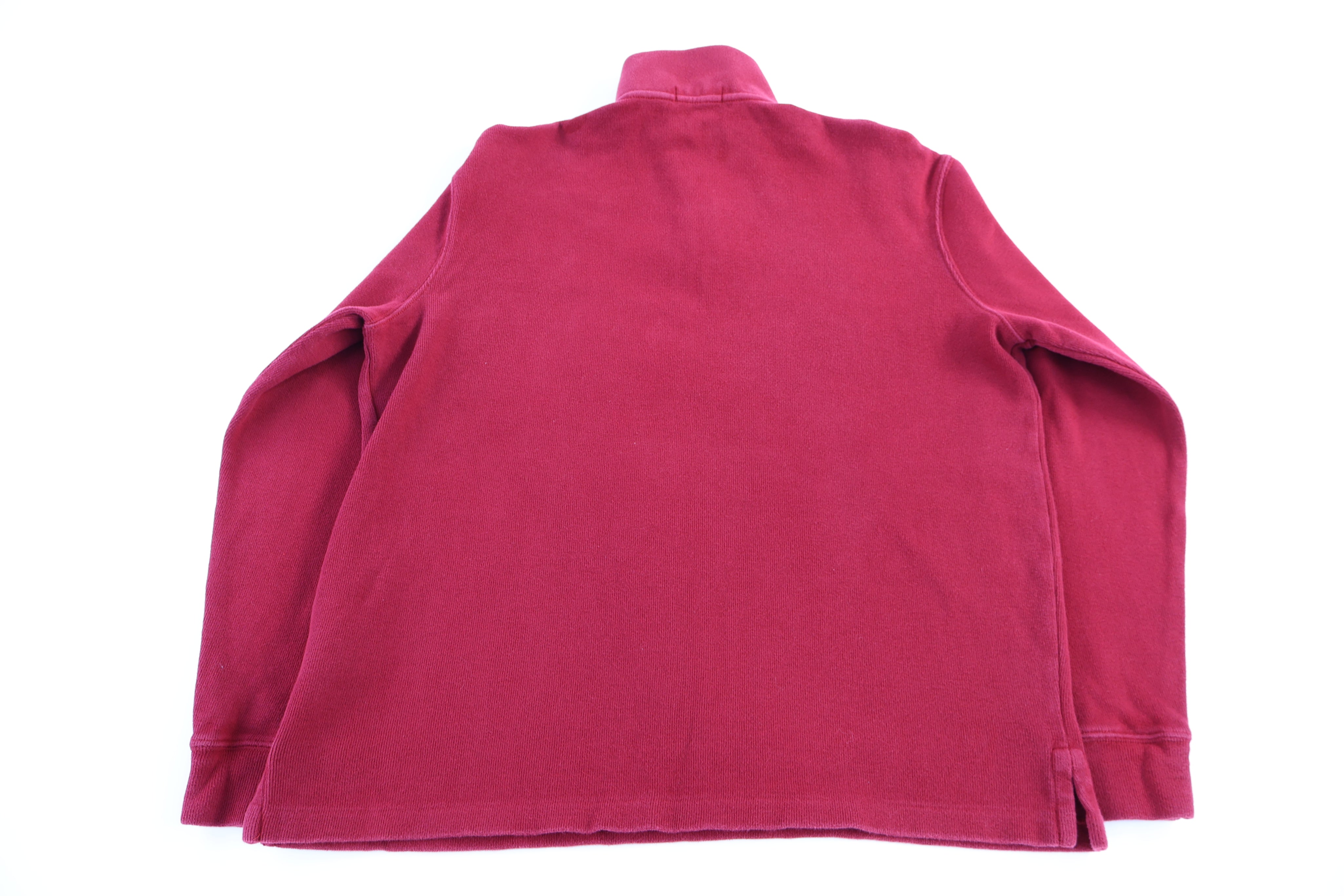 Polo Ralph Lauren Red Quarter Zip Sweater