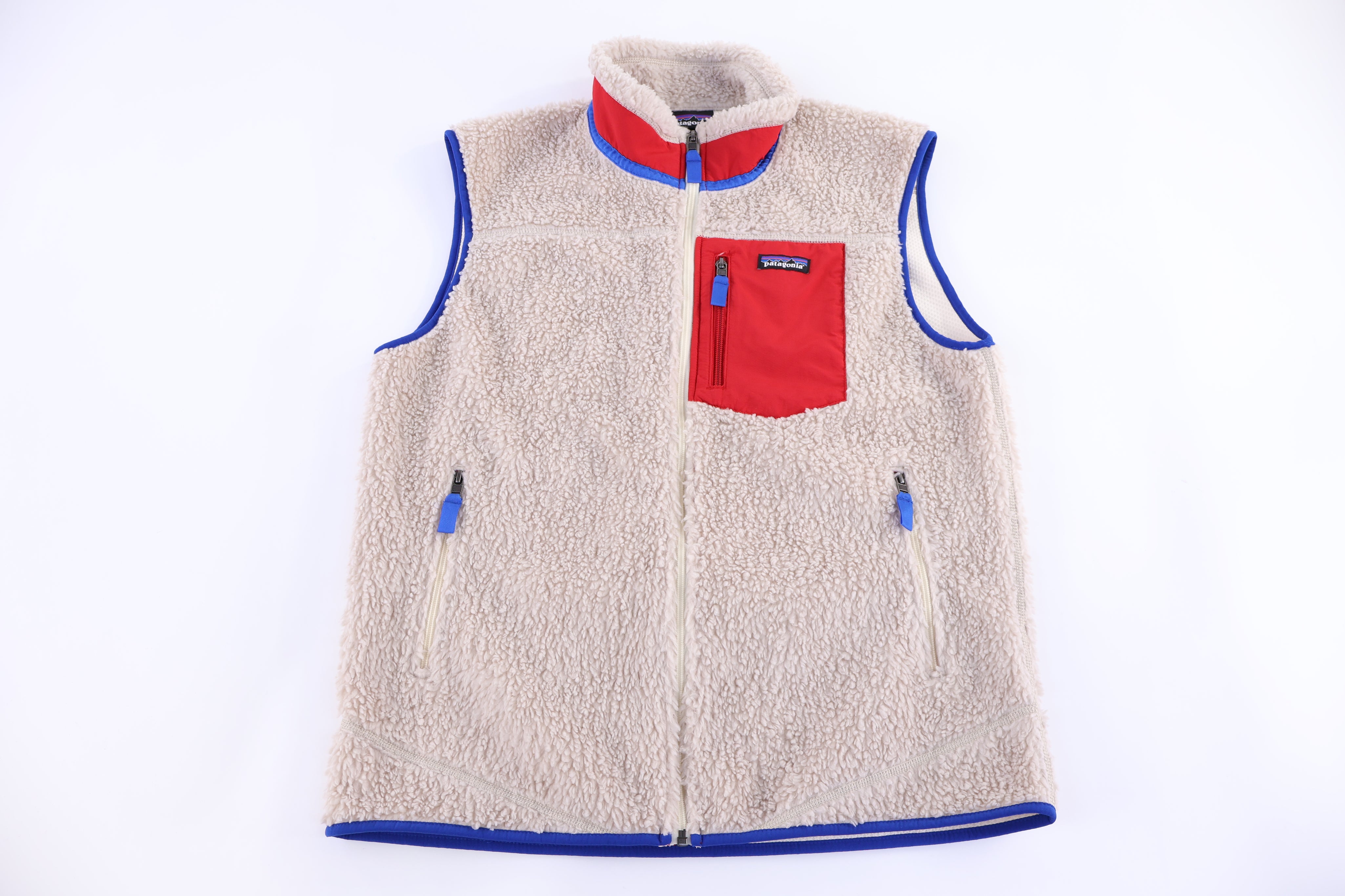 Patagonia Logo Patch Full Zip Sherpa Vest