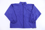90's Reebok Embroidered Logo Blue Full Zip Windbreaker