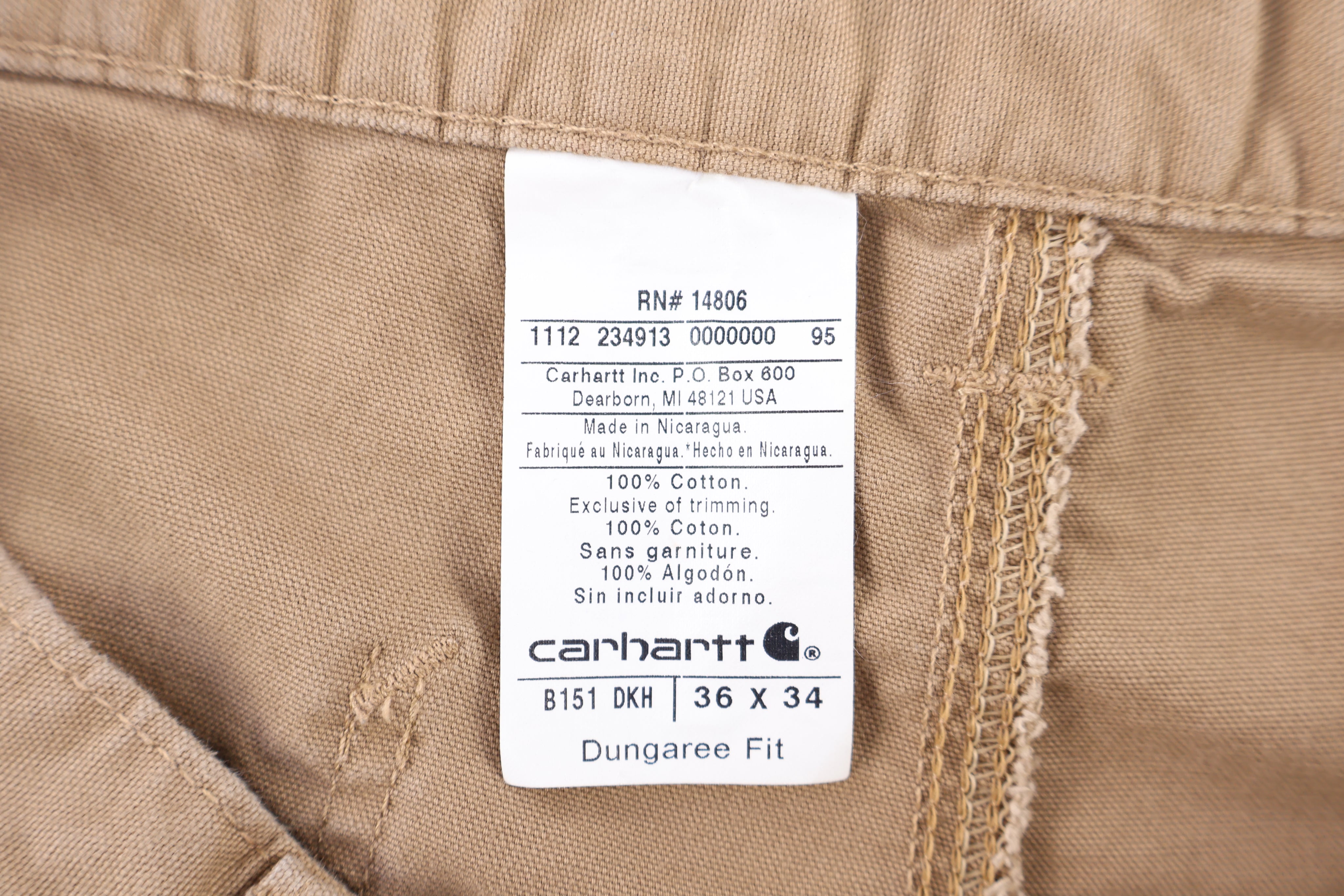 Carhartt Logo Patch Tan Pants