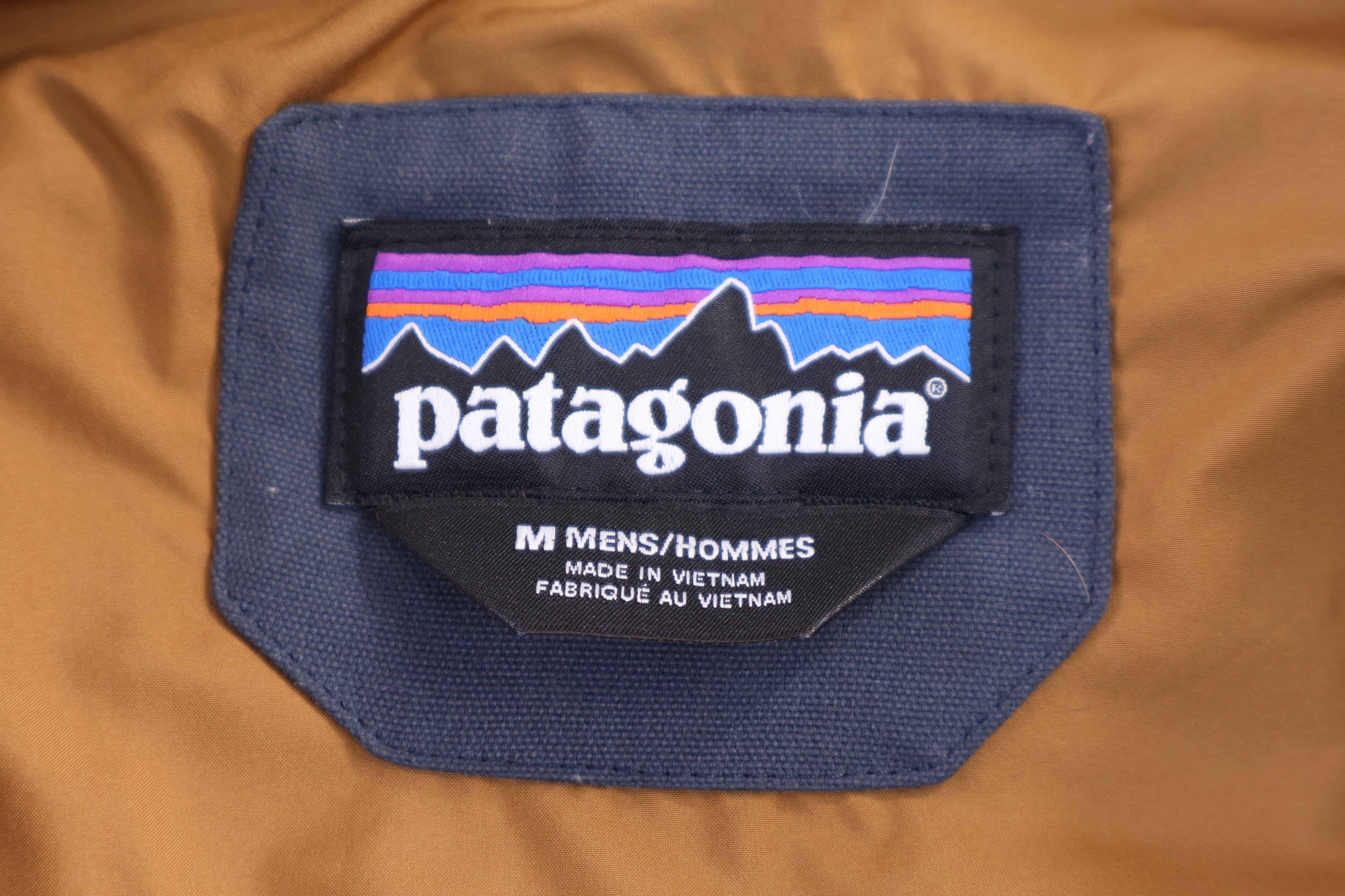 Patagonia Blue & Tan Puffer Vest
