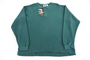 Vintage Looney Tunes Embroidered Henley LS T-shirt