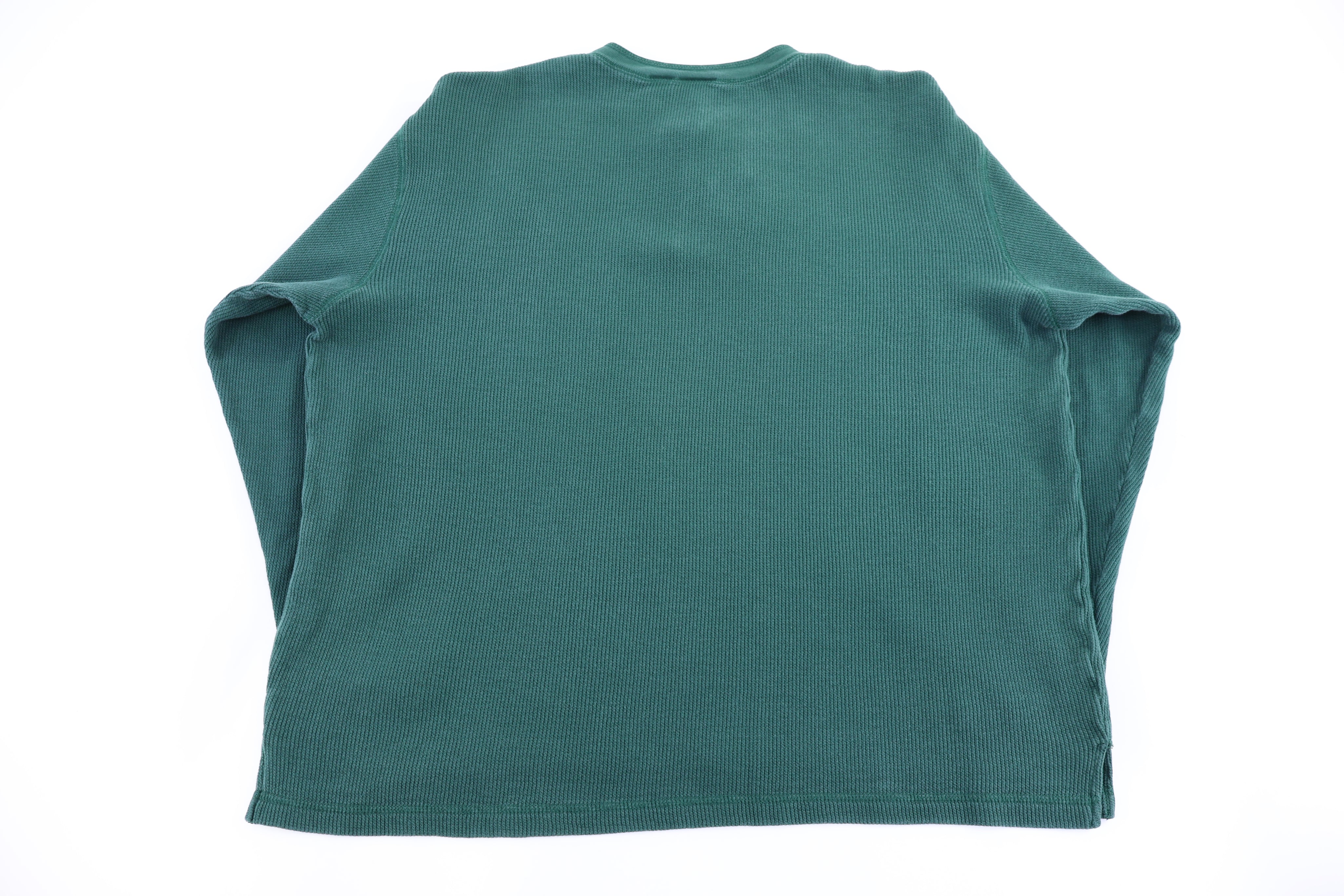 Vintage Looney Tunes Embroidered Henley LS T-shirt