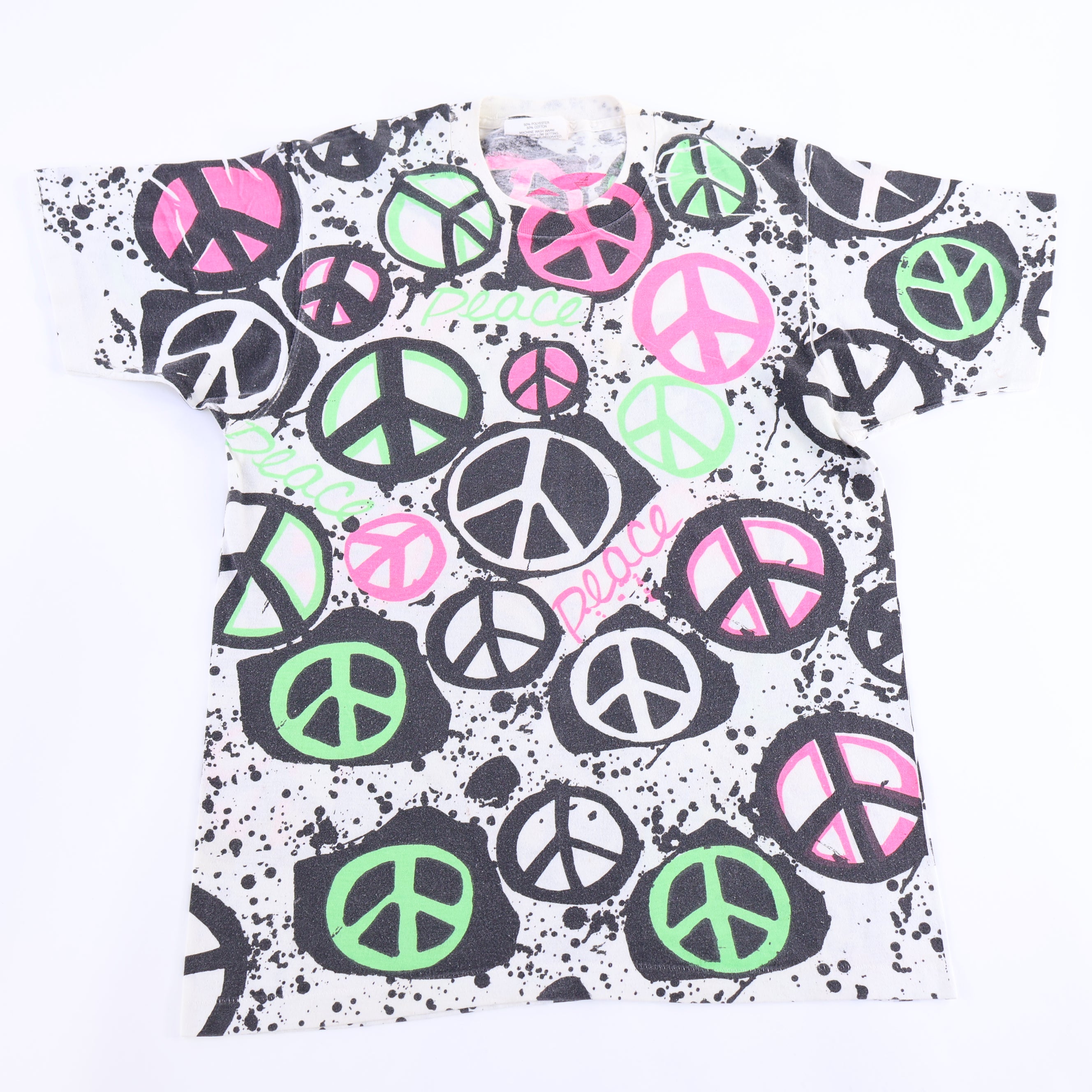 90's Division Peace Sign Graphic T-shirt