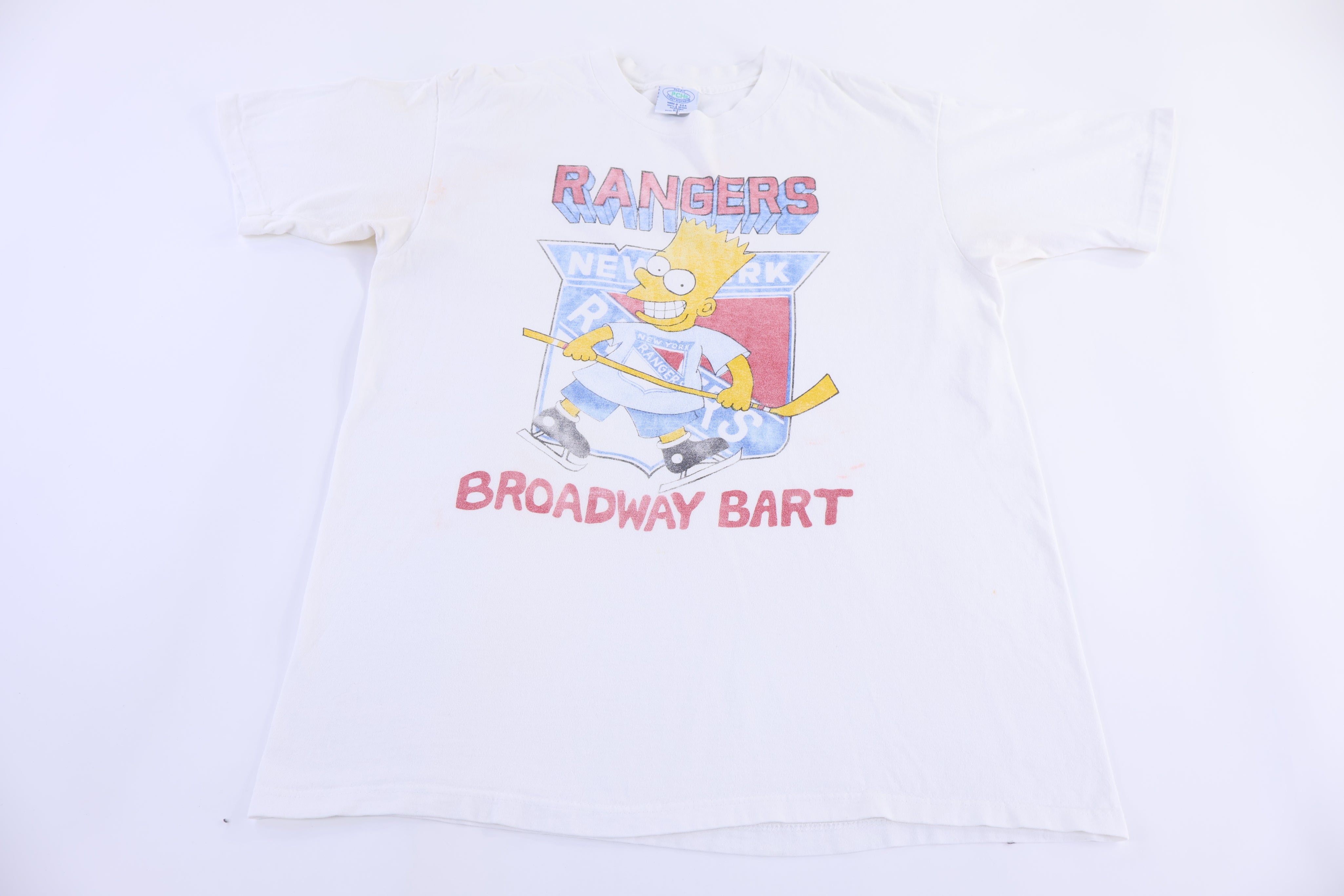 90's Bart Simpson New York Rangers Hockey T-shirt