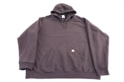 Women's Carhartt Logo Patch Brown Pullover Hoodie