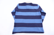L.L. Bean Navy Blue Stripe LS Button Up