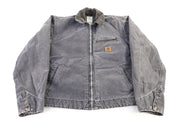 Carhartt Logo Patch Gray Blanket Lined Detroit Jacket