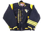 90's Nutmeg Pittsburgh Penguins Football Bomber Jacket