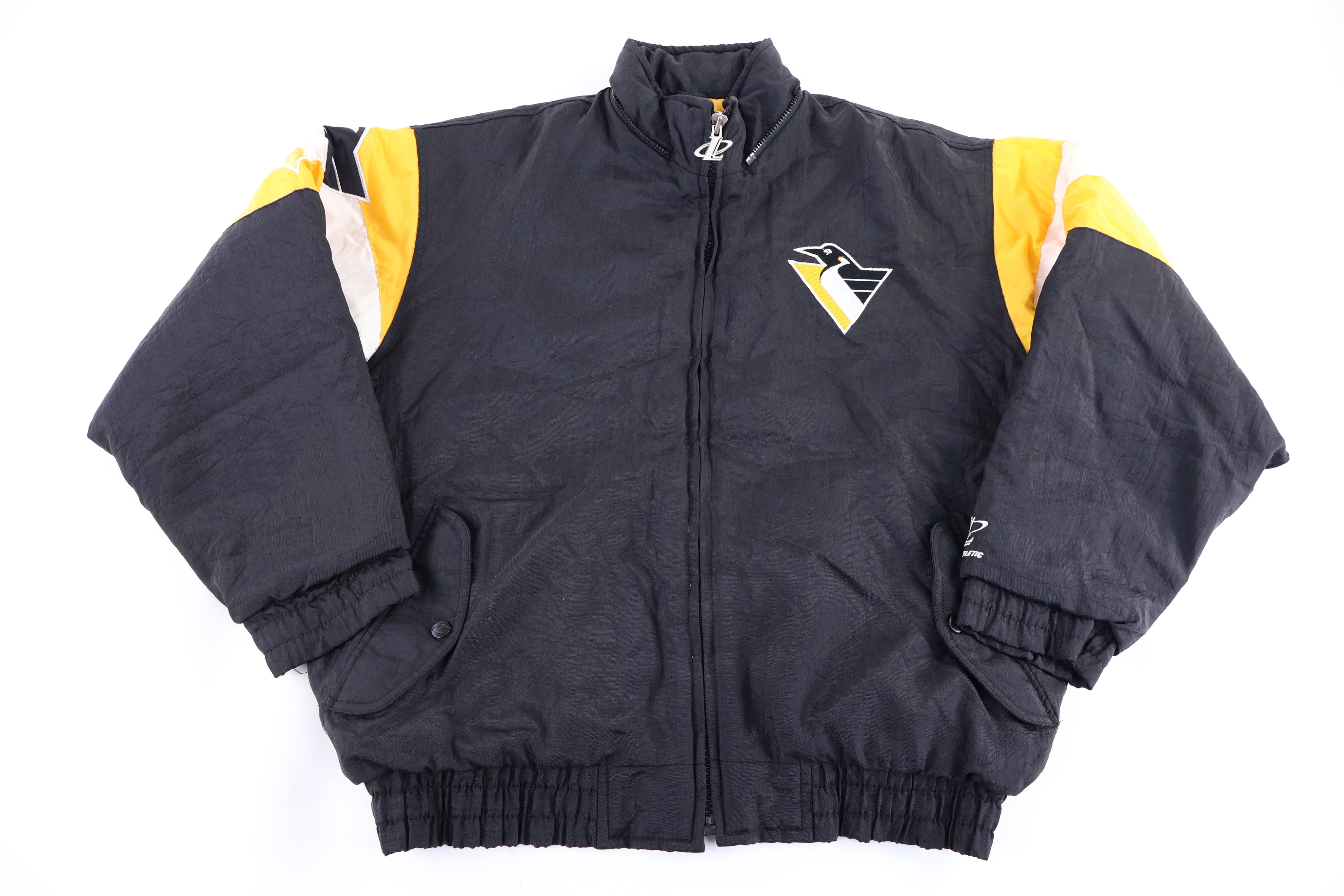 90's Logo Athletics Pittsburgh Penguins Hockey Puffer Jacket