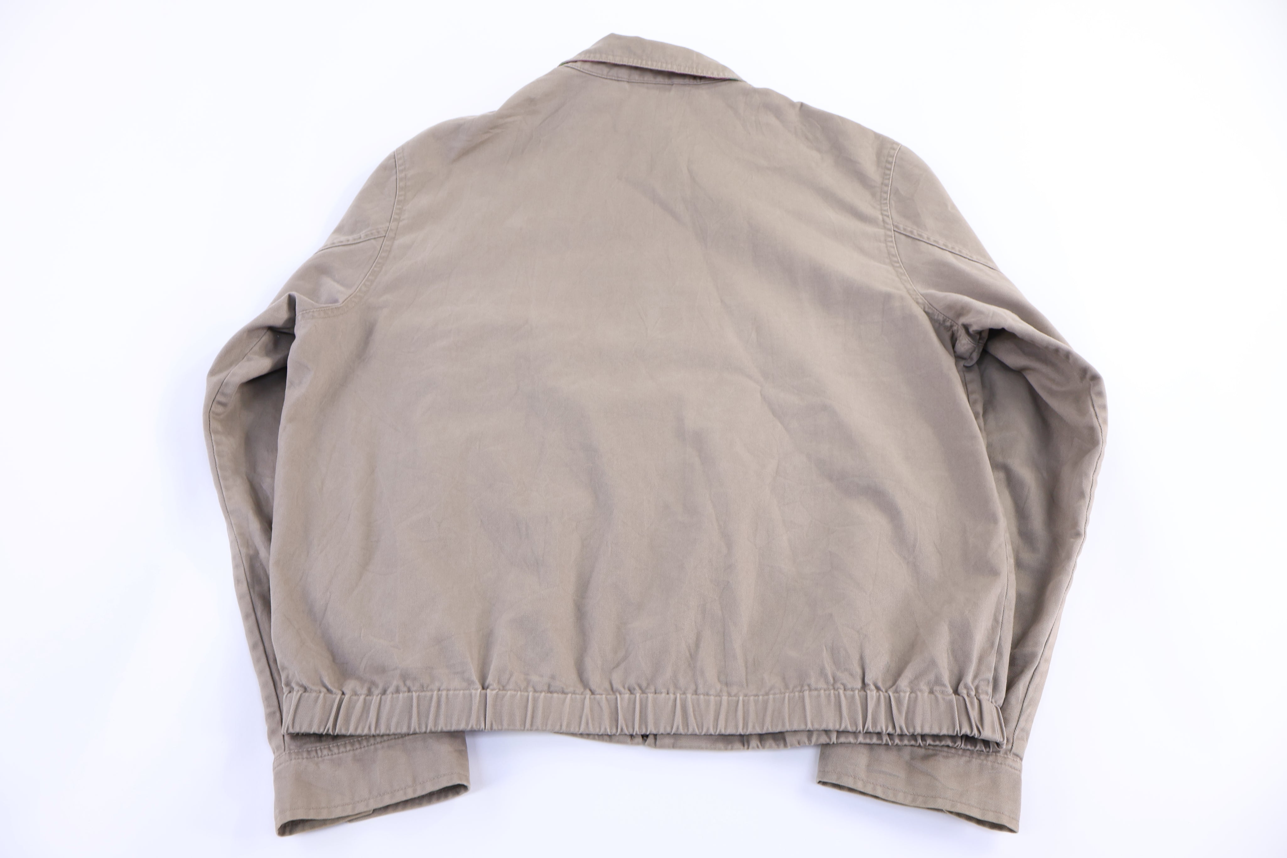 Polo by Ralph Lauren Embroidered Logo Tan Full Zip Jacket