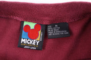 Vintage Mickey Embroidered Graphic Henley LS T-shirt