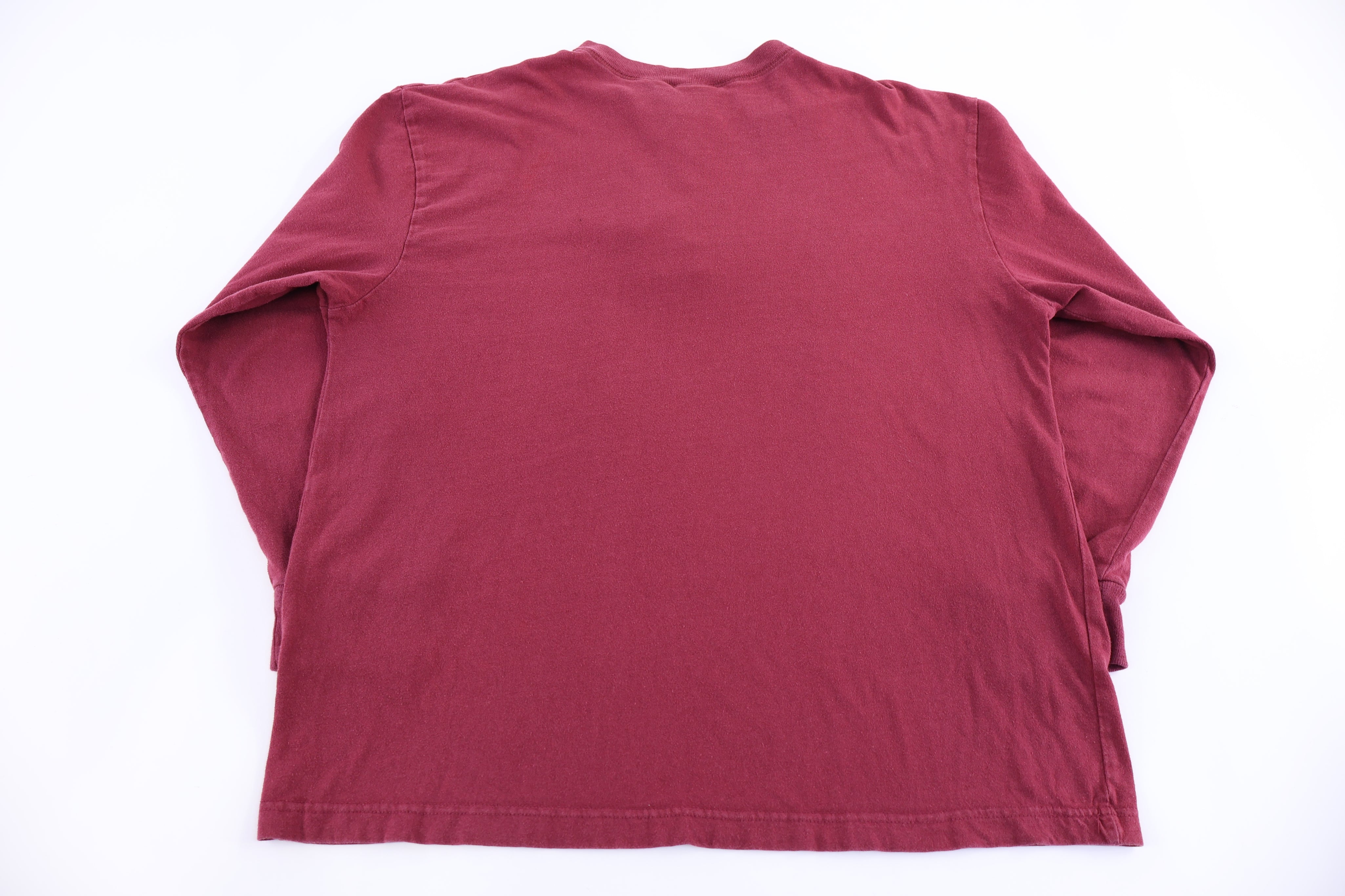 Vintage Mickey Embroidered Graphic Henley LS T-shirt