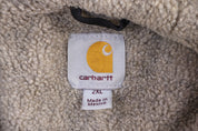 Carhartt Logo Patch Brown Full Zip Jacket