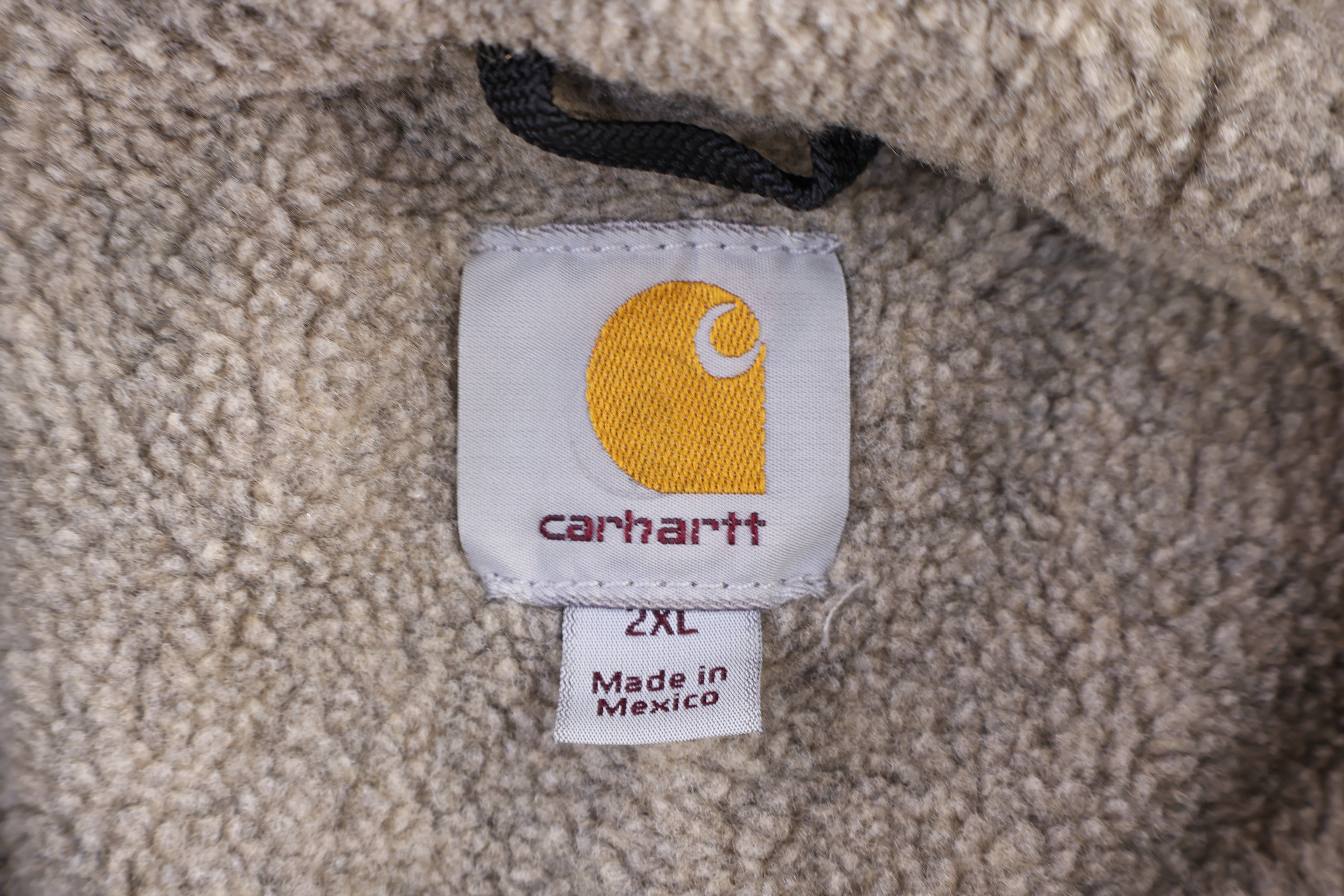 Carhartt Logo Patch Brown Full Zip Jacket