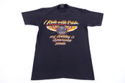 80's Harley Davidson Motorcycles I Ride With Pride 3D Emblem T-shirt