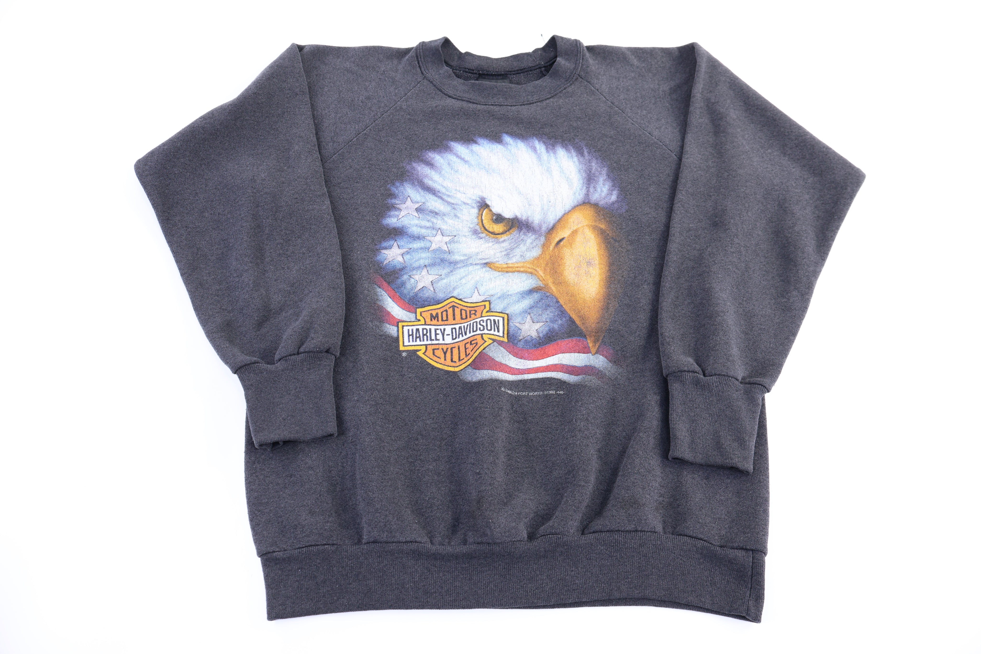 90's Harley Davidson Motorcycles 3D Emblem Sweatshirt