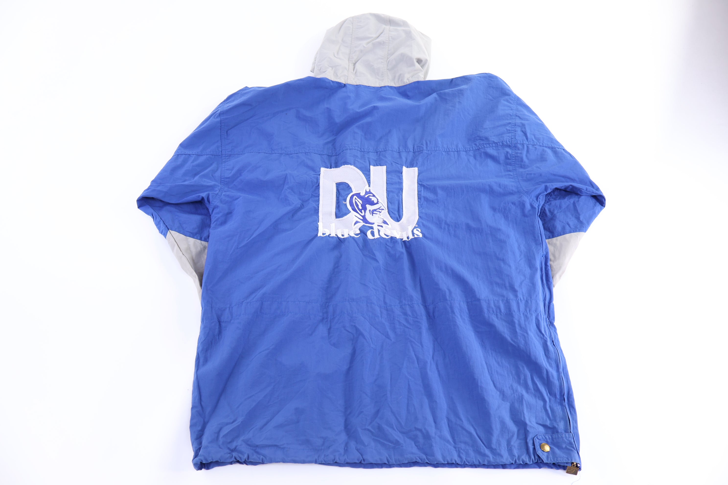 90's Duke University Embroidered Quarter Zip Windbreaker
